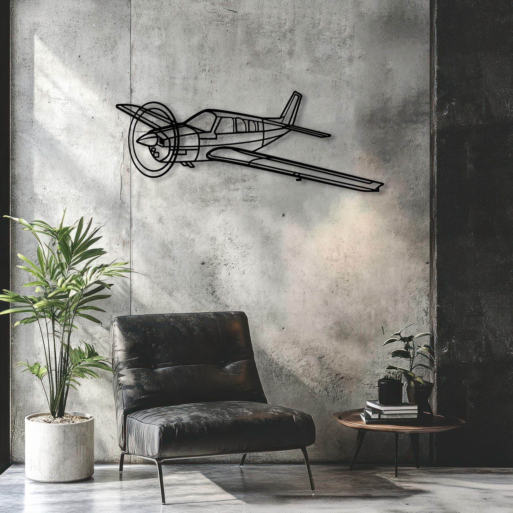 Bonanza A36 Angle Metal Aircraft Wall Art - NCP0526