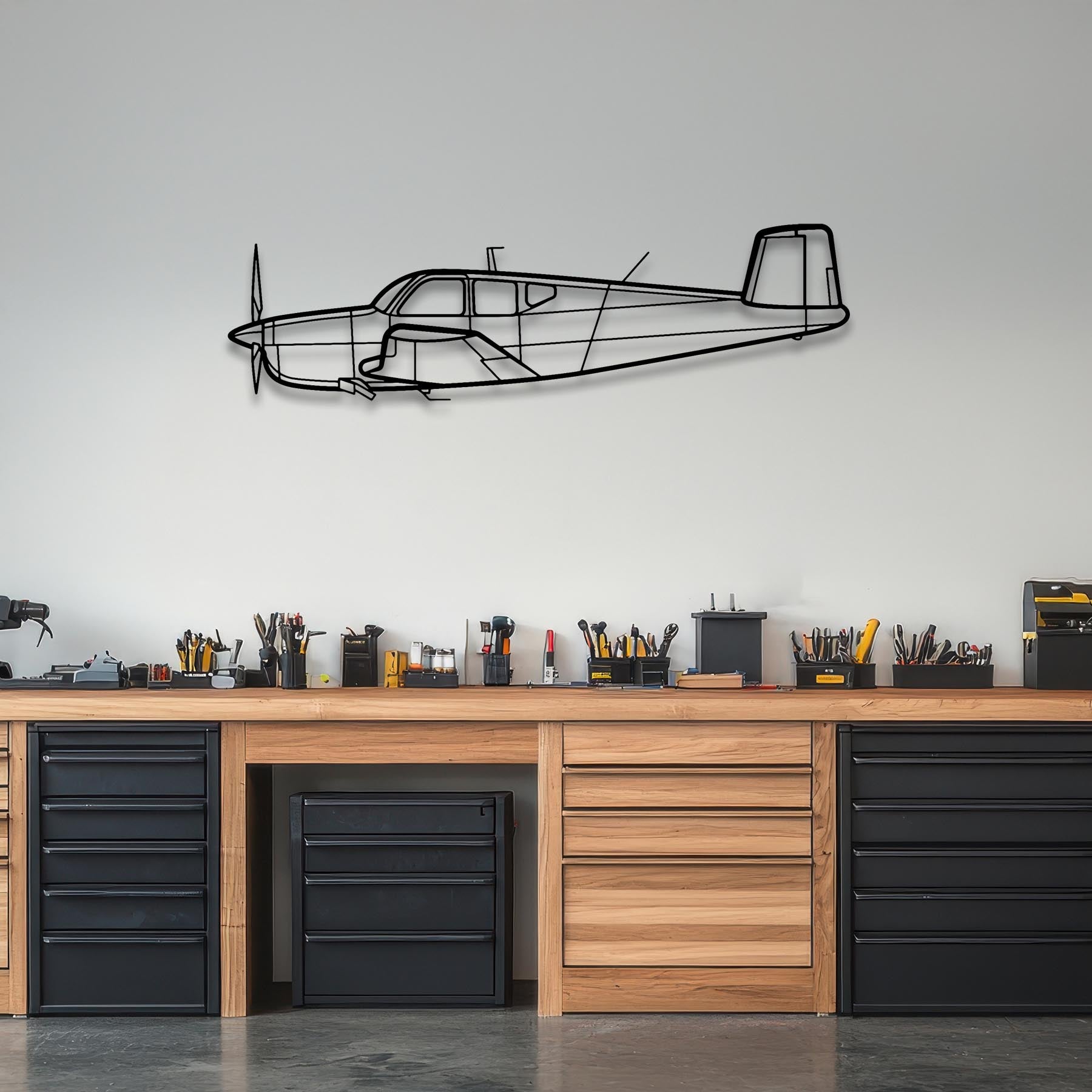 Bonanza K35 Metal Aircraft Wall Art - NCP0312