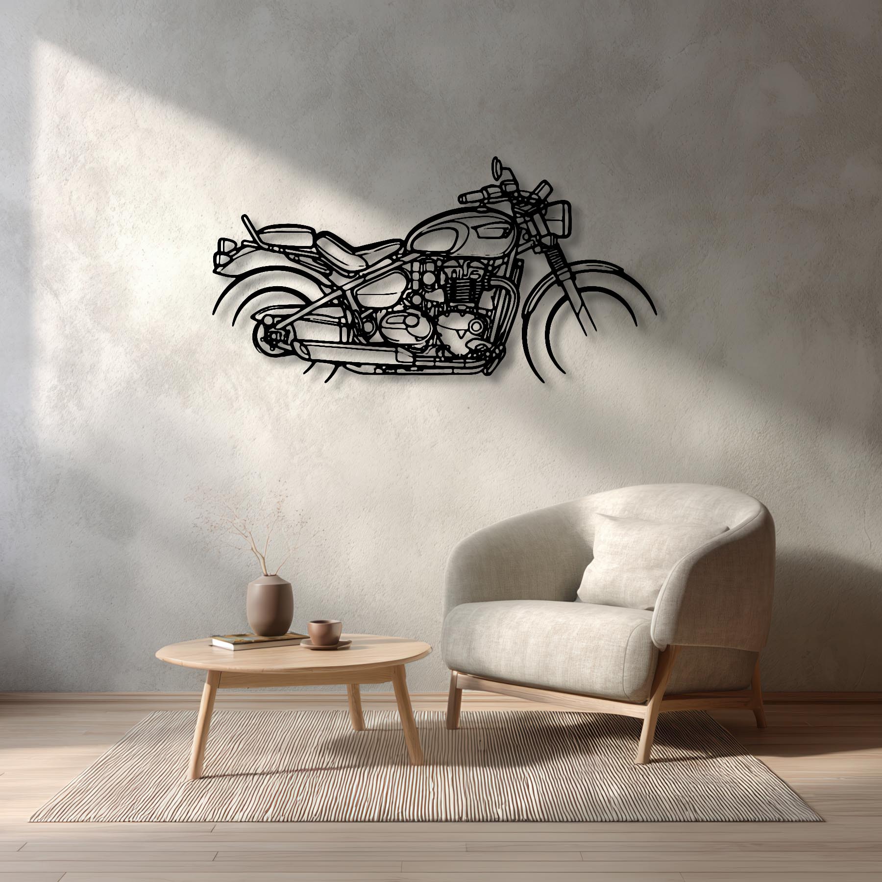 Bonneville Speedmaster 2022 Silhouette Metal Wall Art