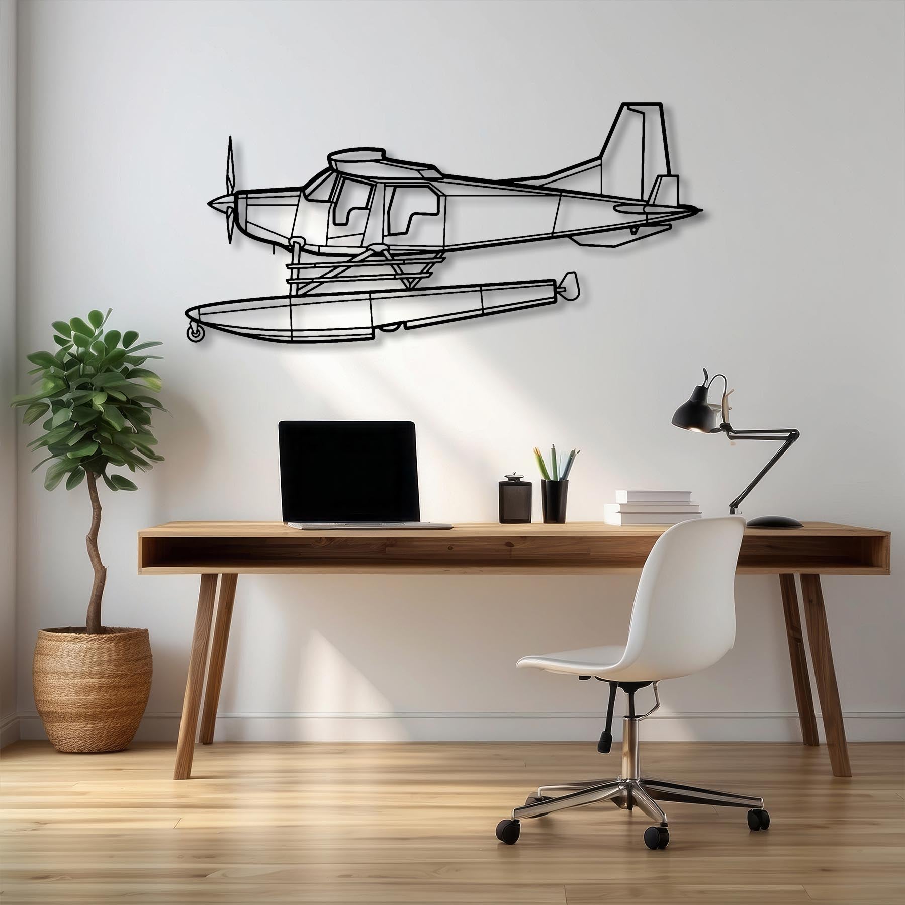Bush Hawk XP Metal Aircraft Wall Art - NCP0313