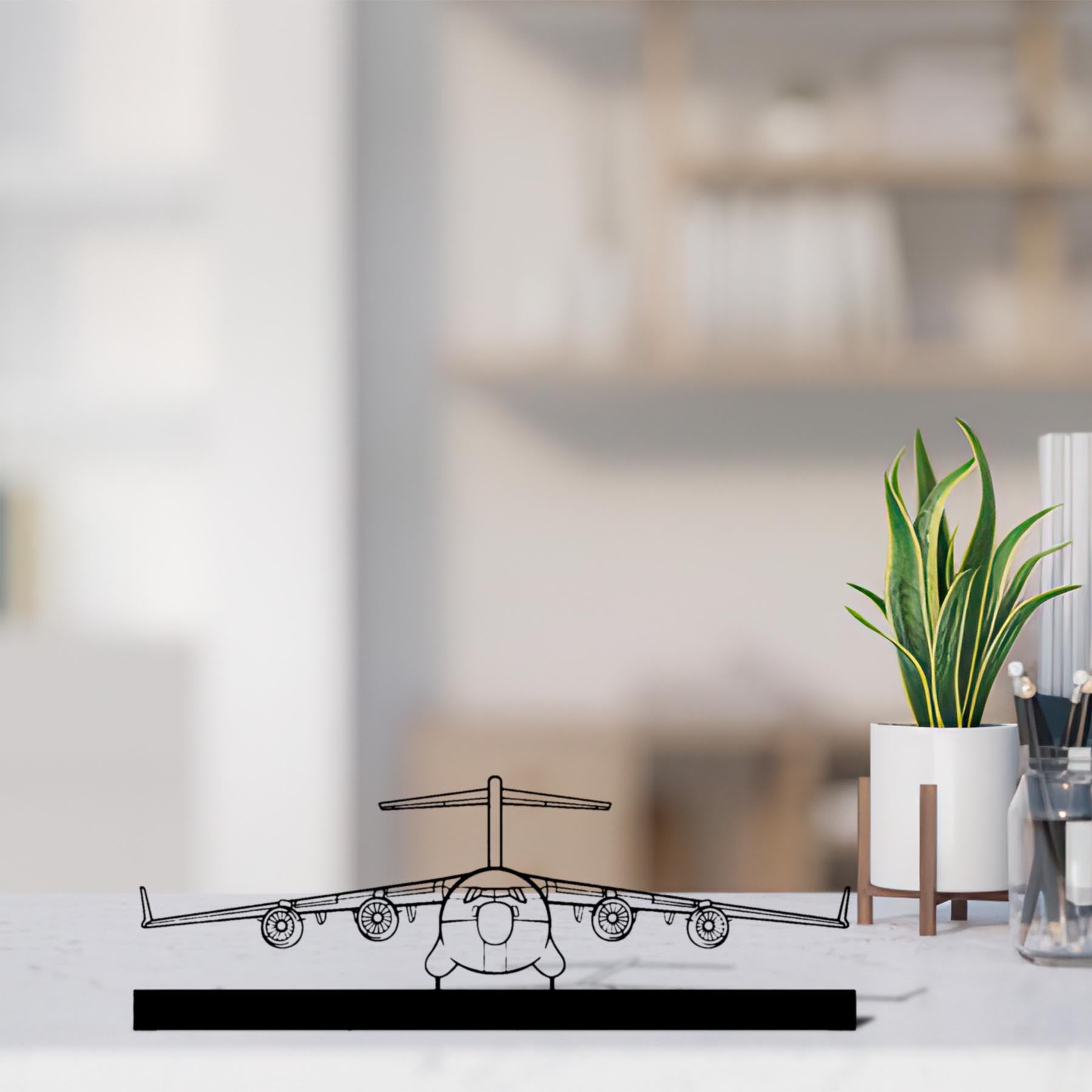 C-17 Silhouette Metal Art Stand