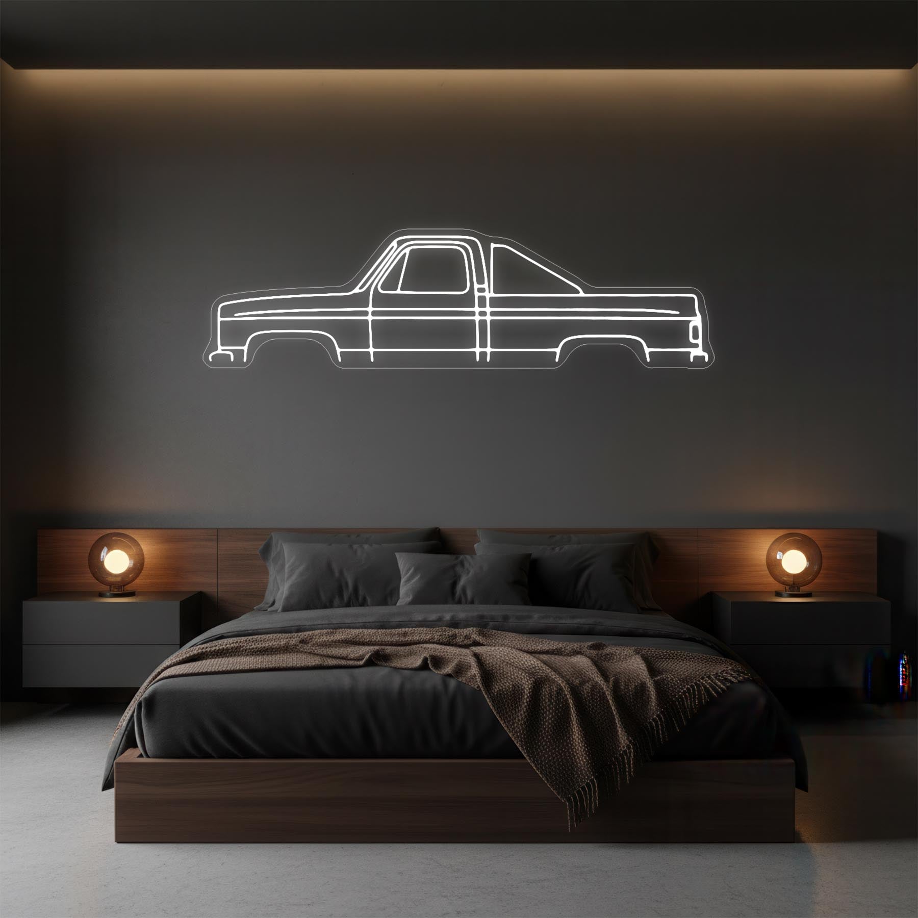 C10 1985 Neon Silhouette