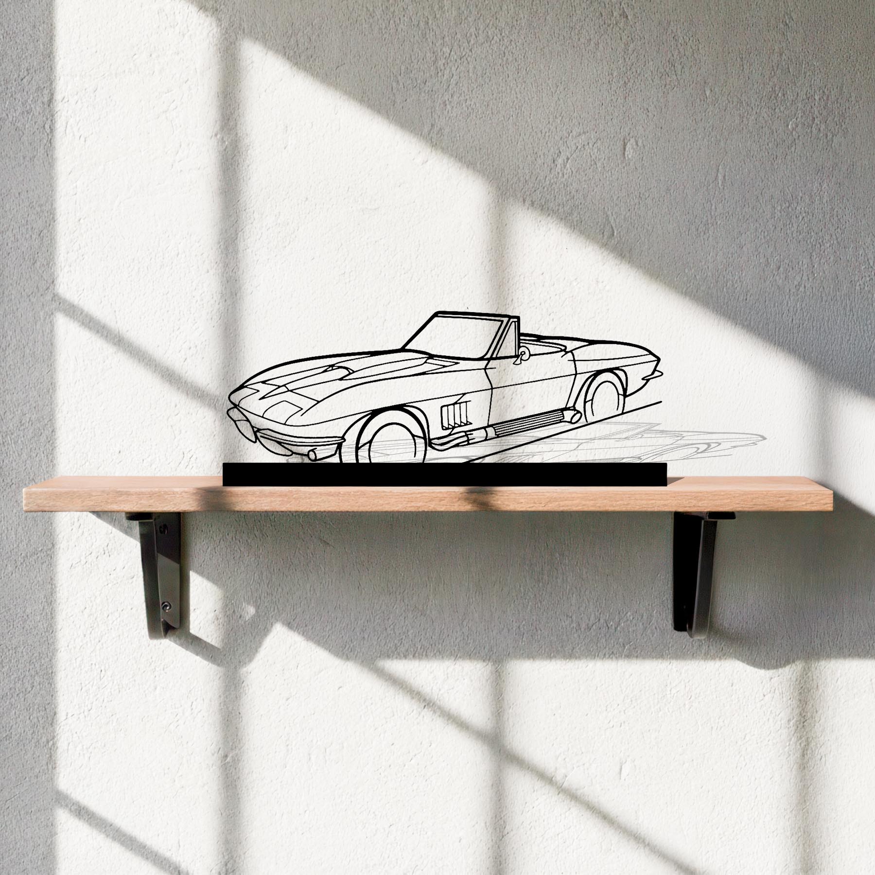 C2 Angle Silhouette Metal Art Stand