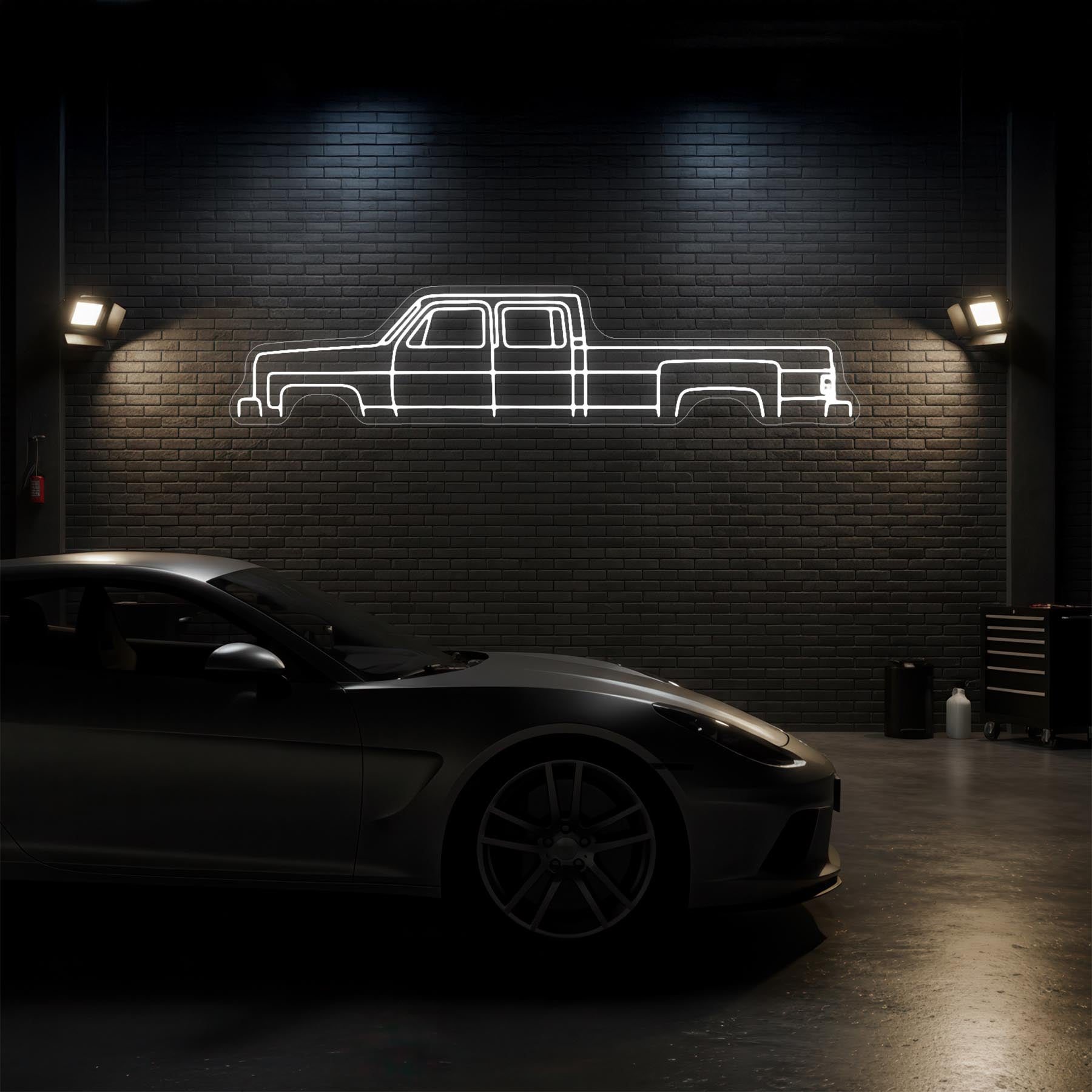 C30 1980 Neon Silhouette