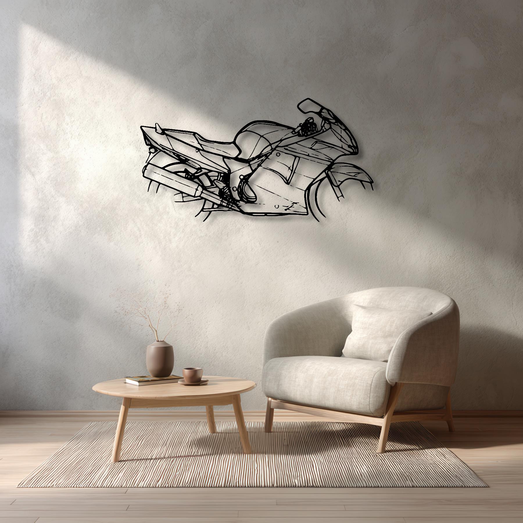 CBR1100XX Silhouette Metal Wall Art
