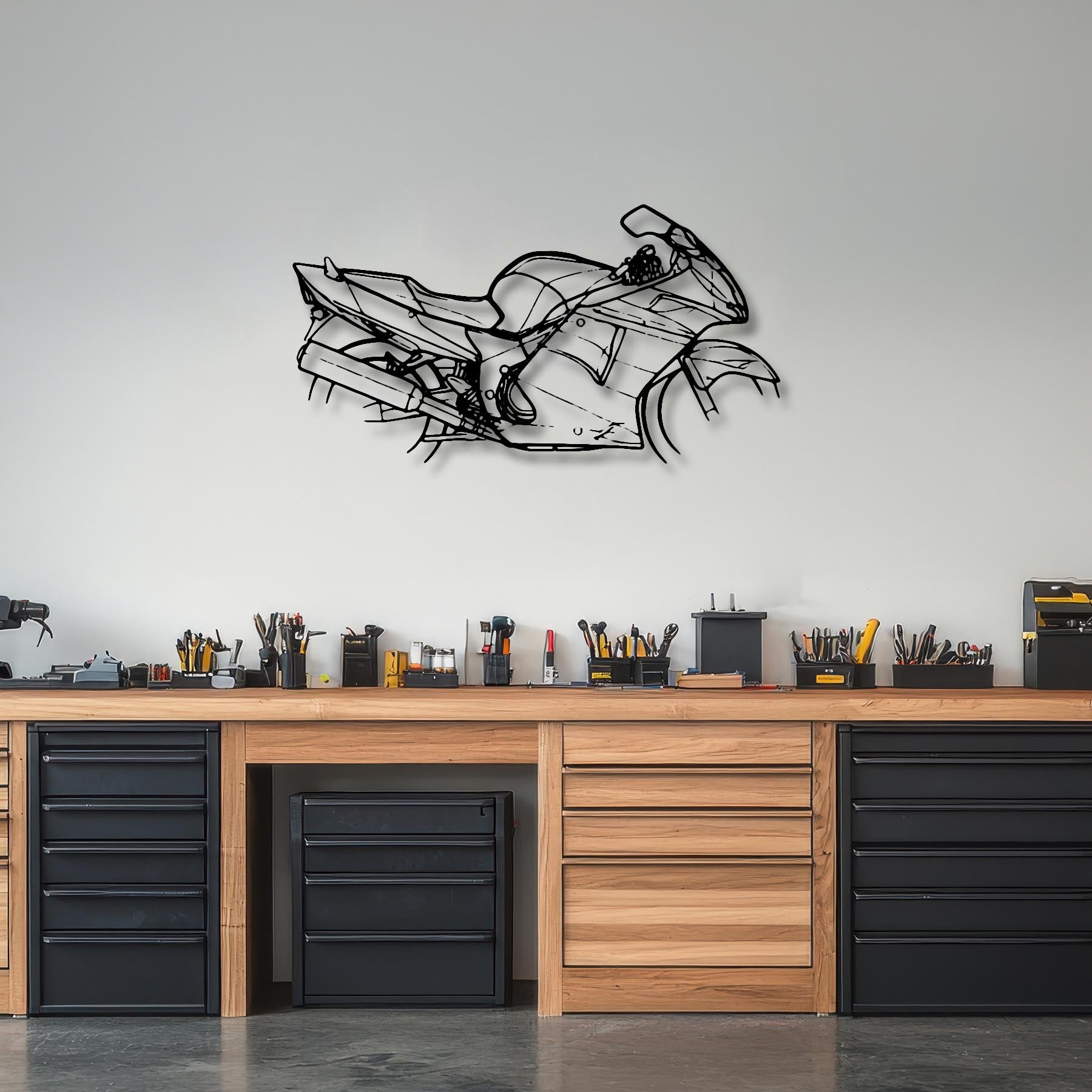 CBR1100XX Silhouette Metal Wall Art