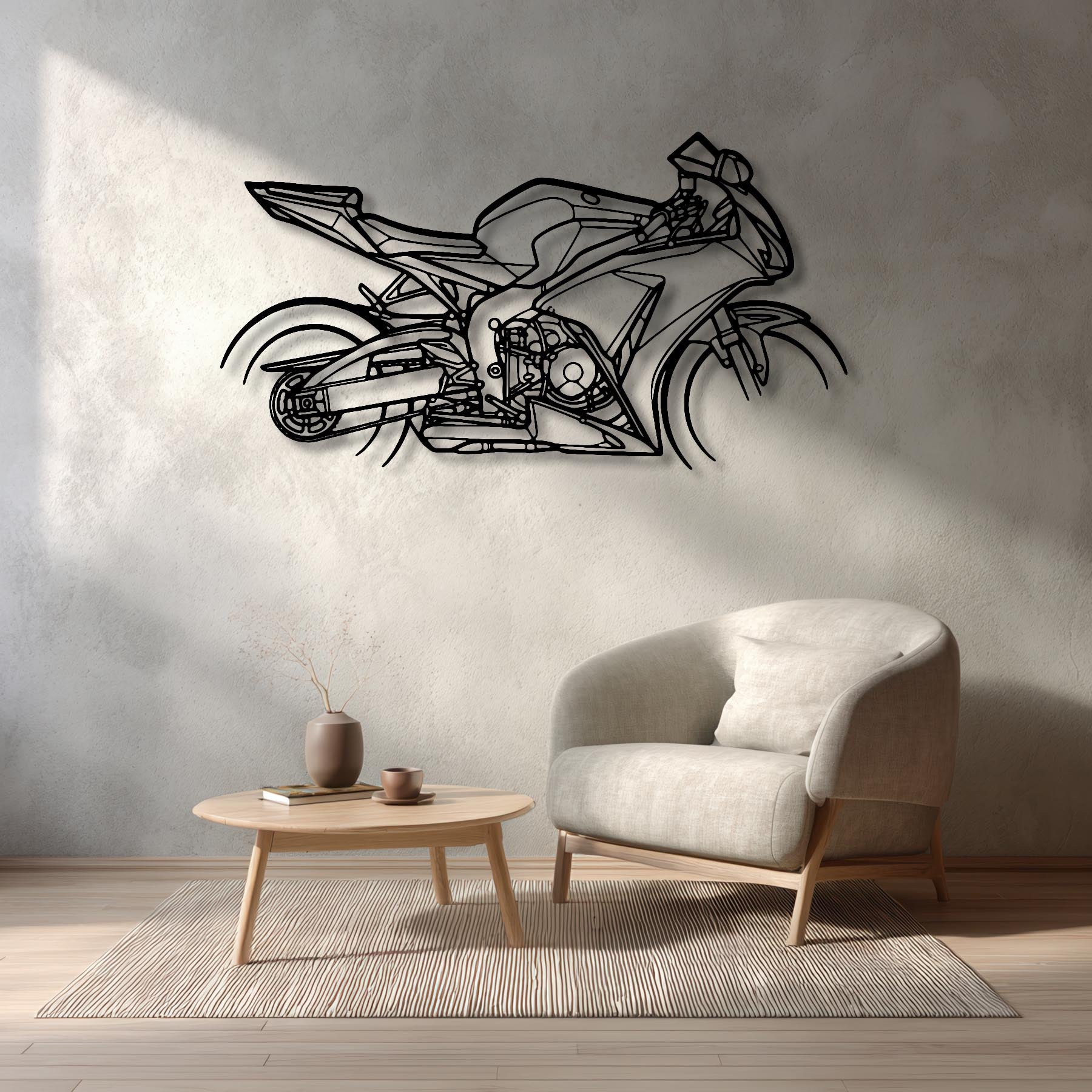 CBR 1000RR Fireblade 2012 Silhouette Metal Wall Art