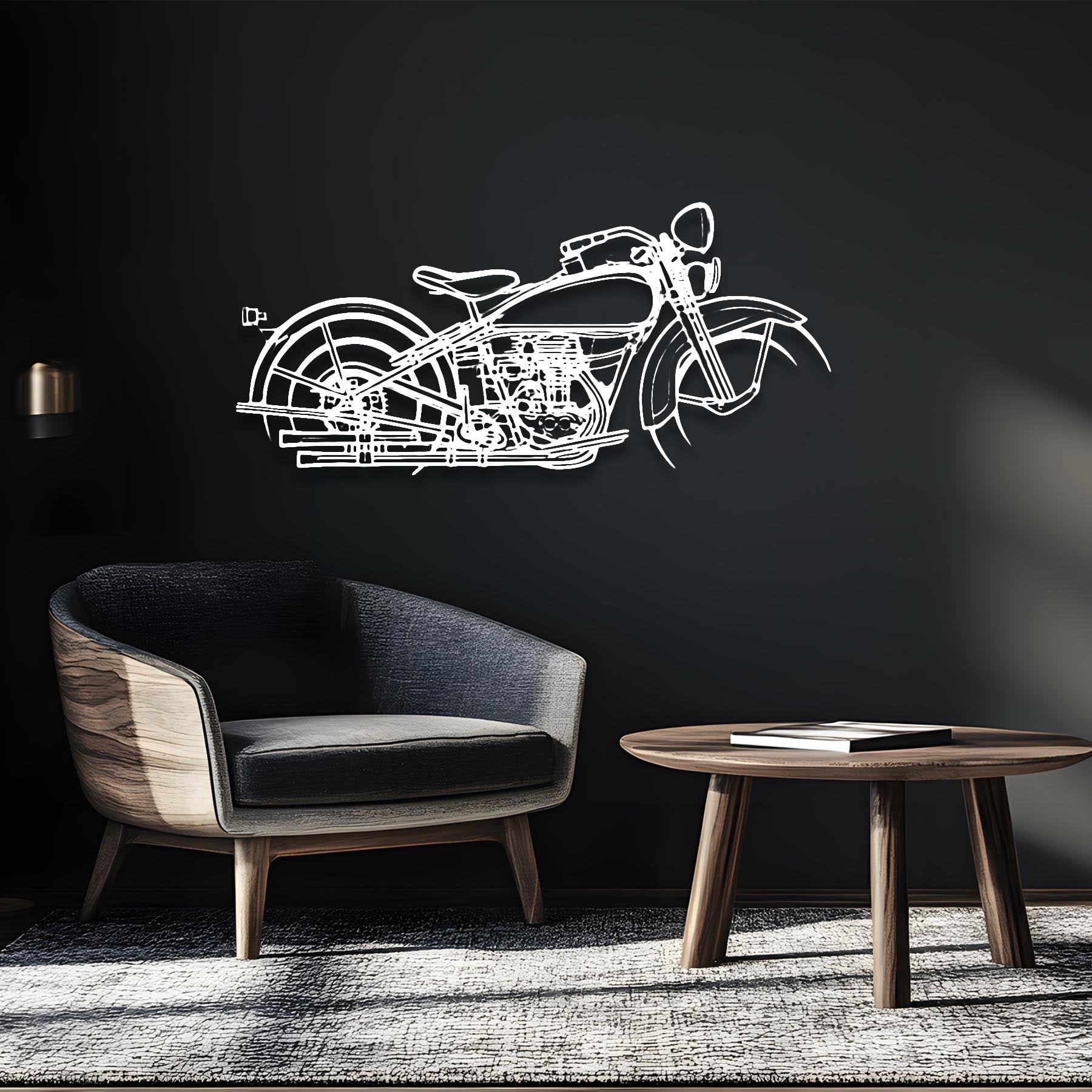 CB 1934 Silhouette Metal Wall Art