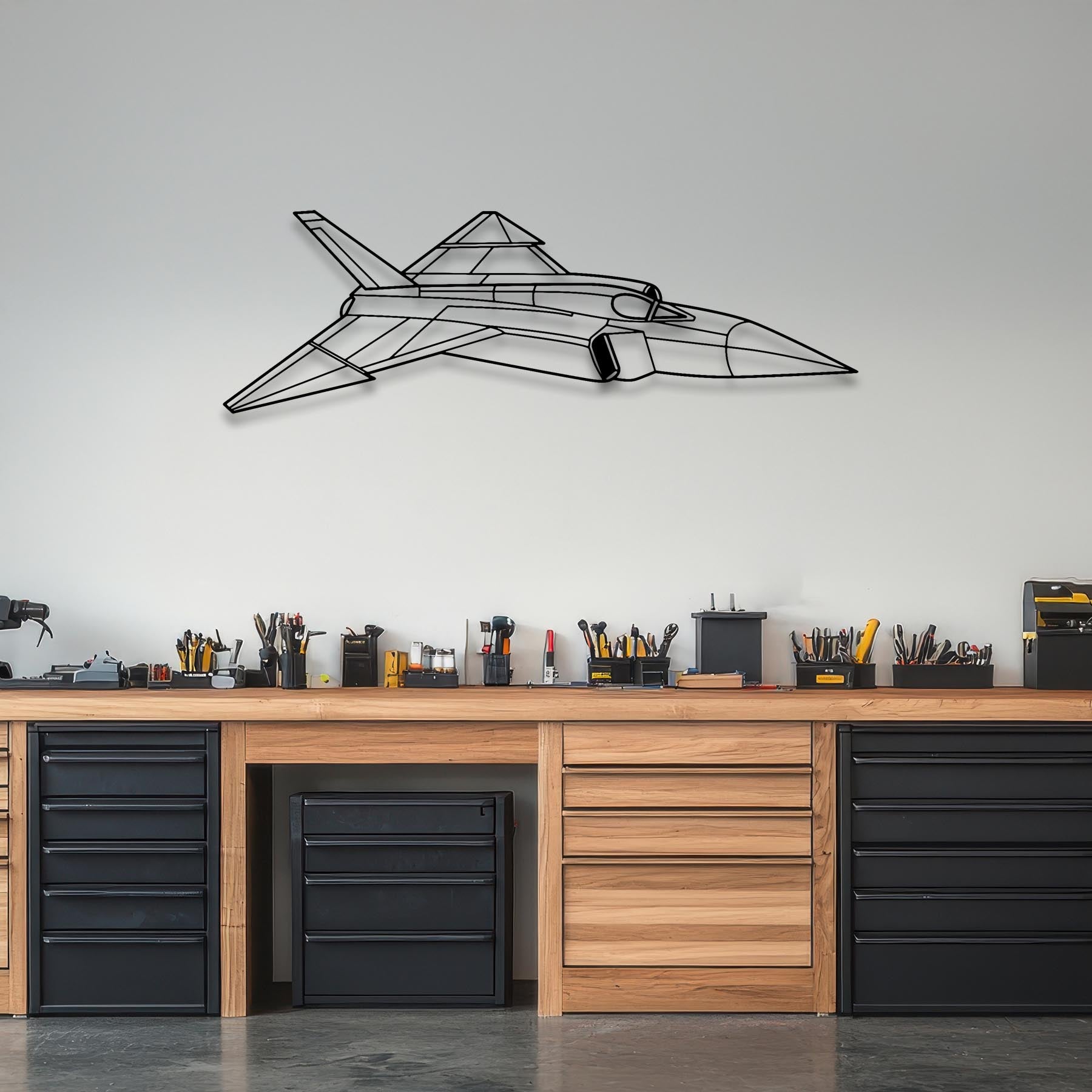 CF-105 Arrow Front Angle Metal Aircraft Wall Art - NCP0469