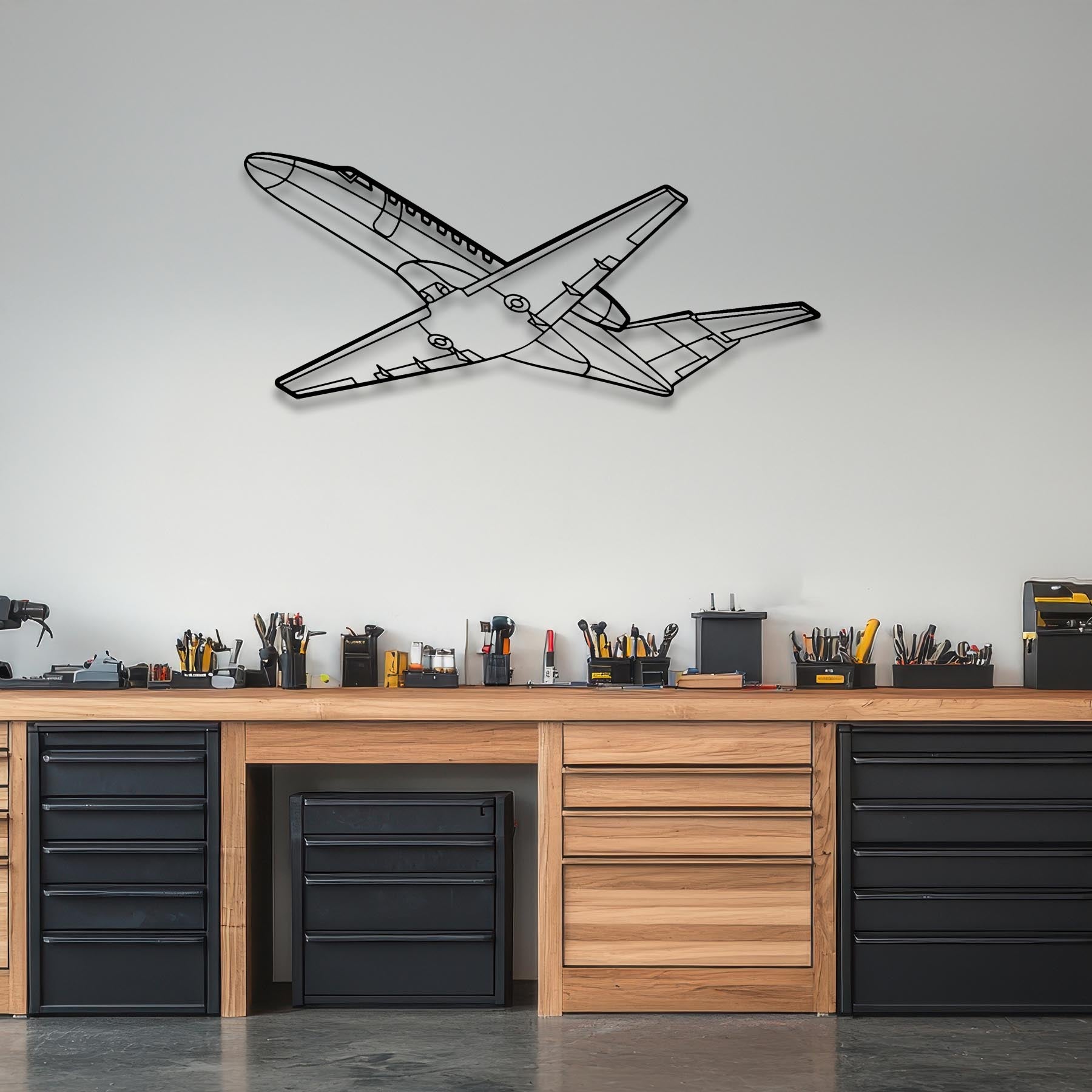 CJ3 Angle Metal Aircraft Wall Art - NCP0268