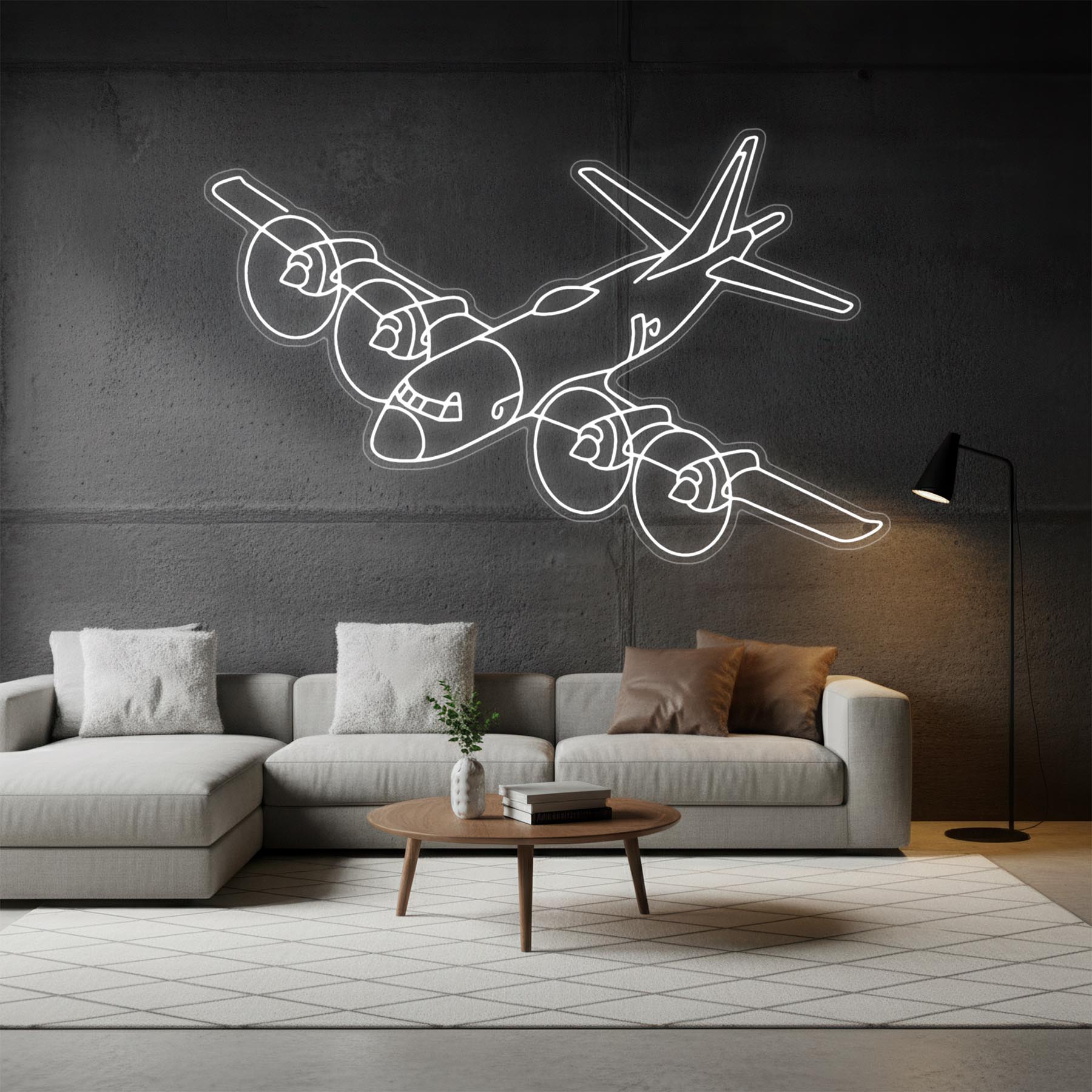 CP-140 Aurora RCAF Angle Neon Silhouette