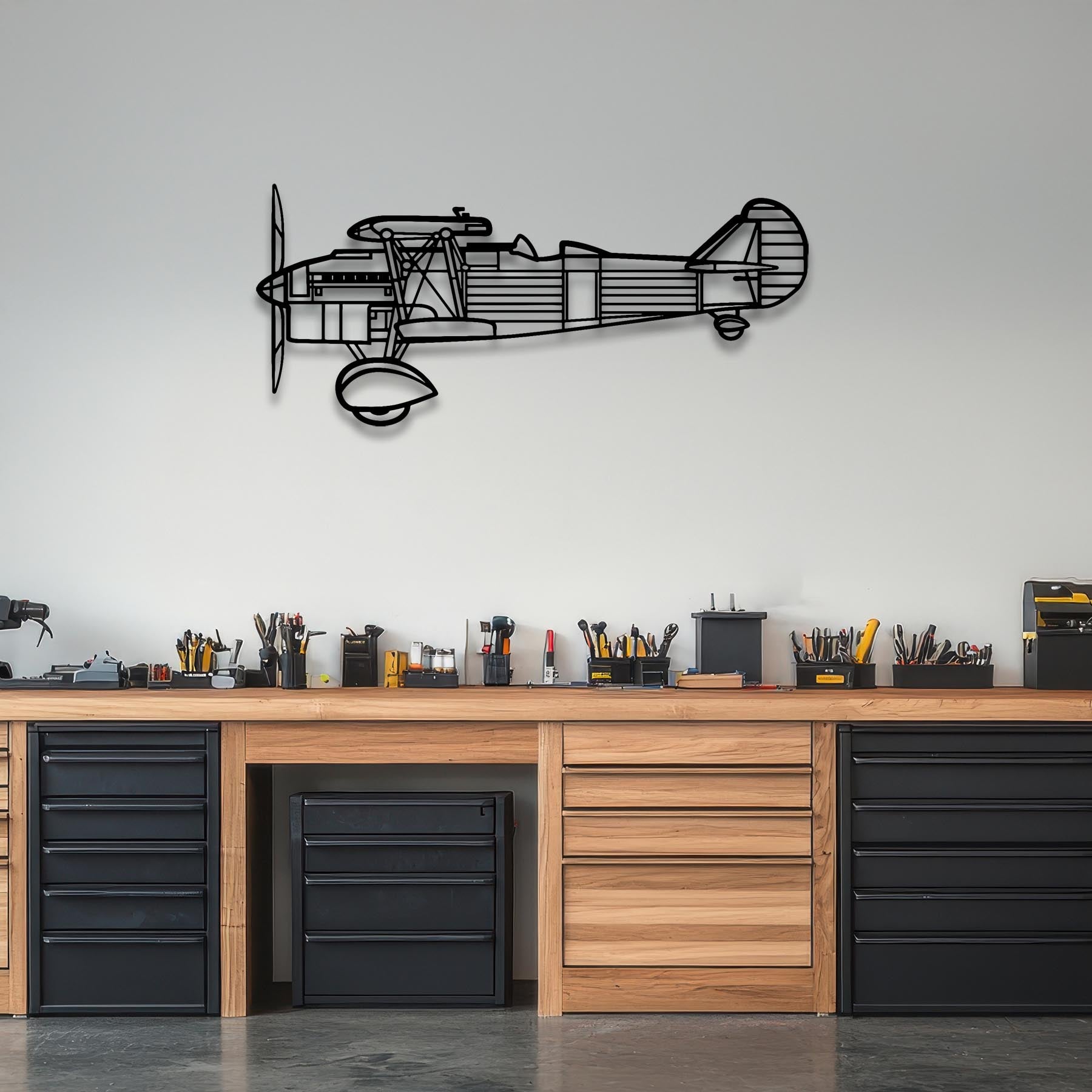 CR.32 Metal Aircraft Wall Art - NCP0544