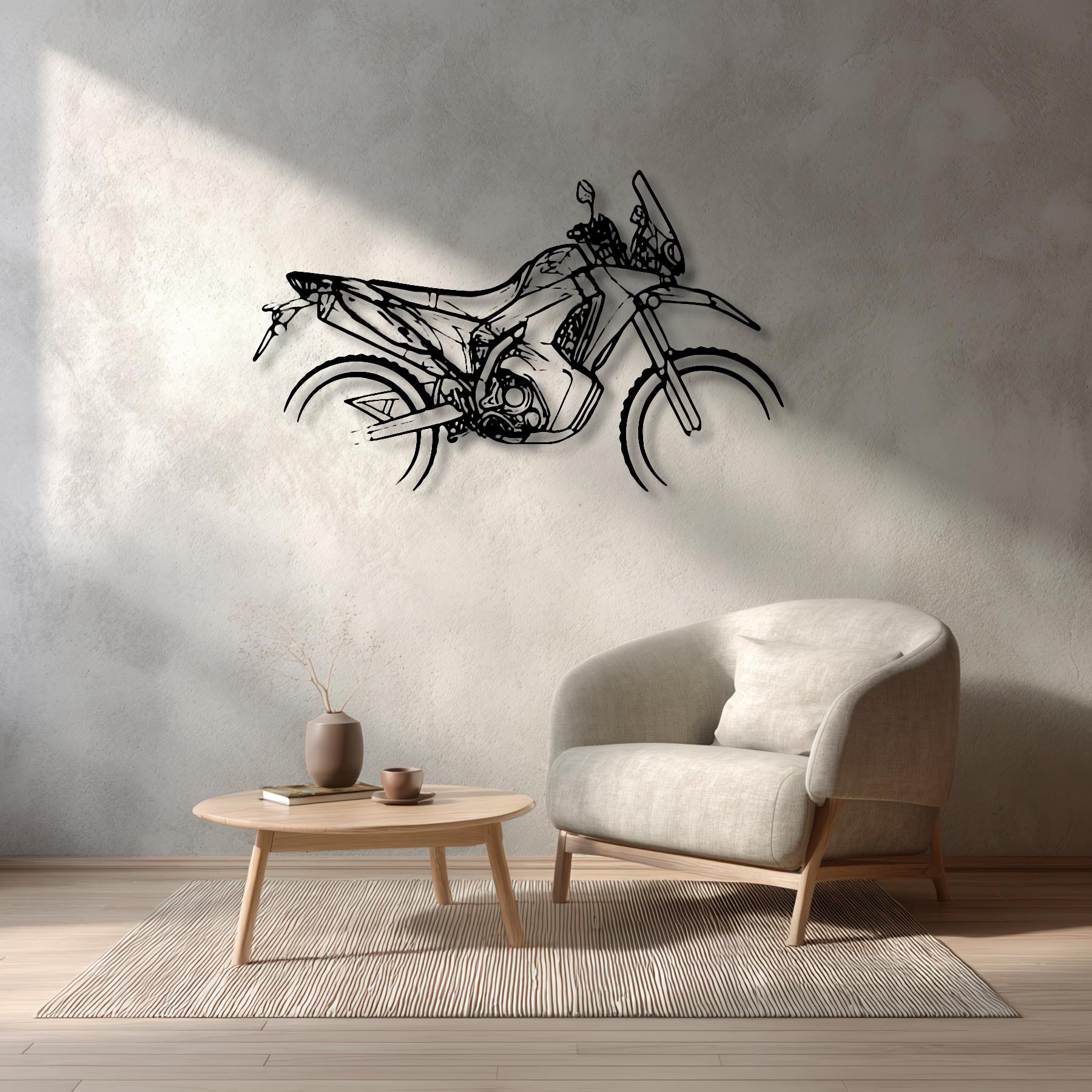 CRF300L Rally 2021 Silhouette Metal Wall Art