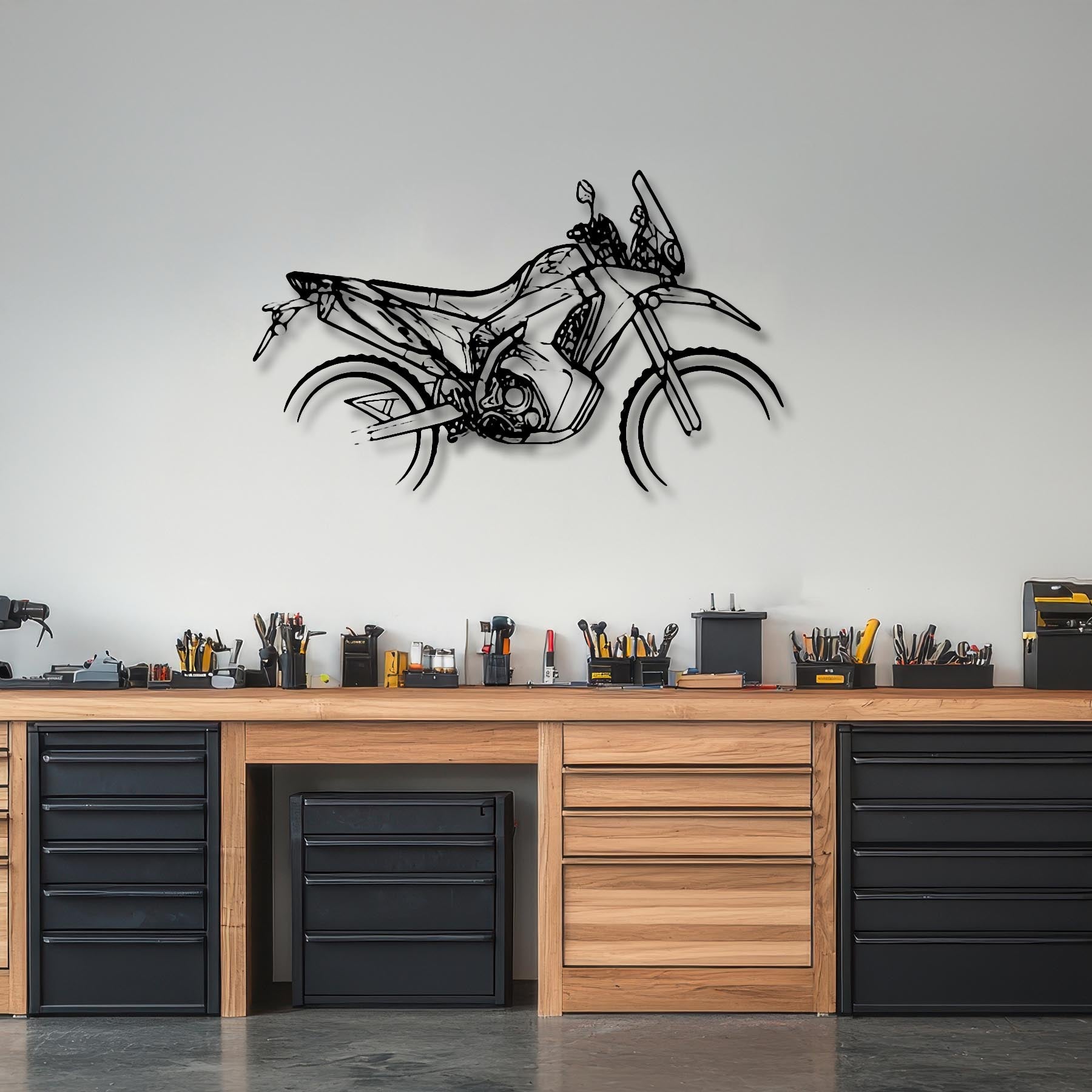 CRF300L Rally 2021 Silhouette Metal Wall Art