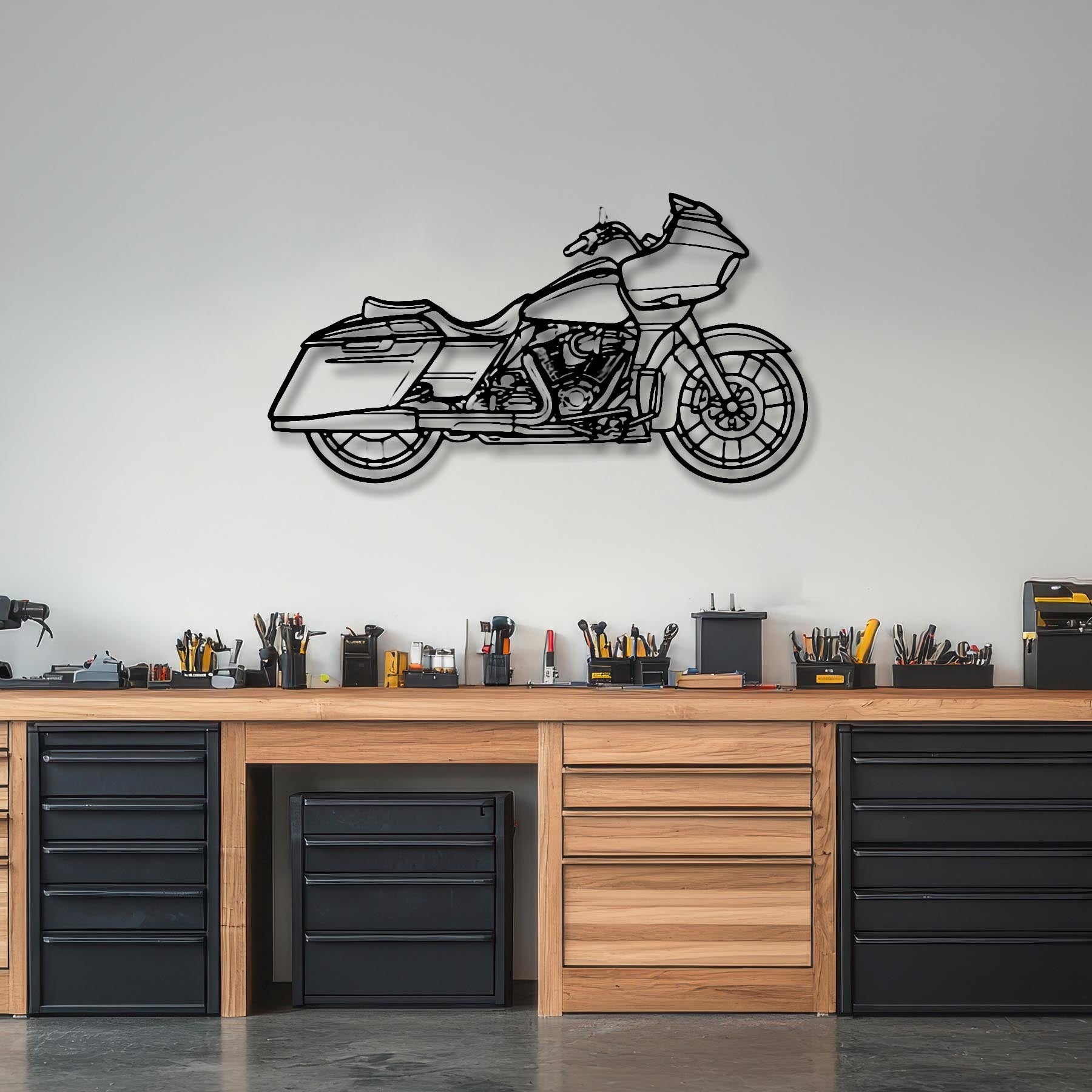 CVO Road Glide 2020 Silhouette Metal Wall Art