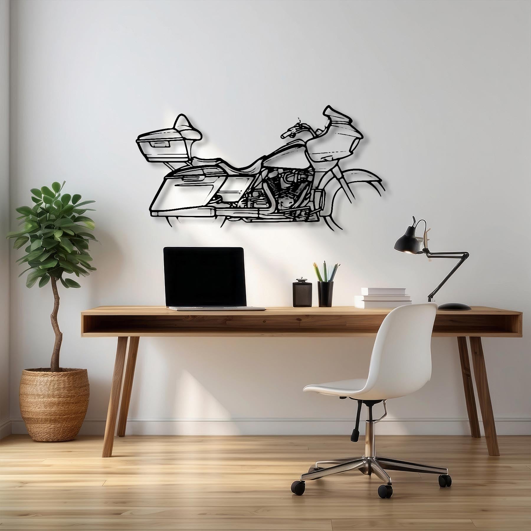 CVO Road Glide 2021 Silhouette Metal Wall Art