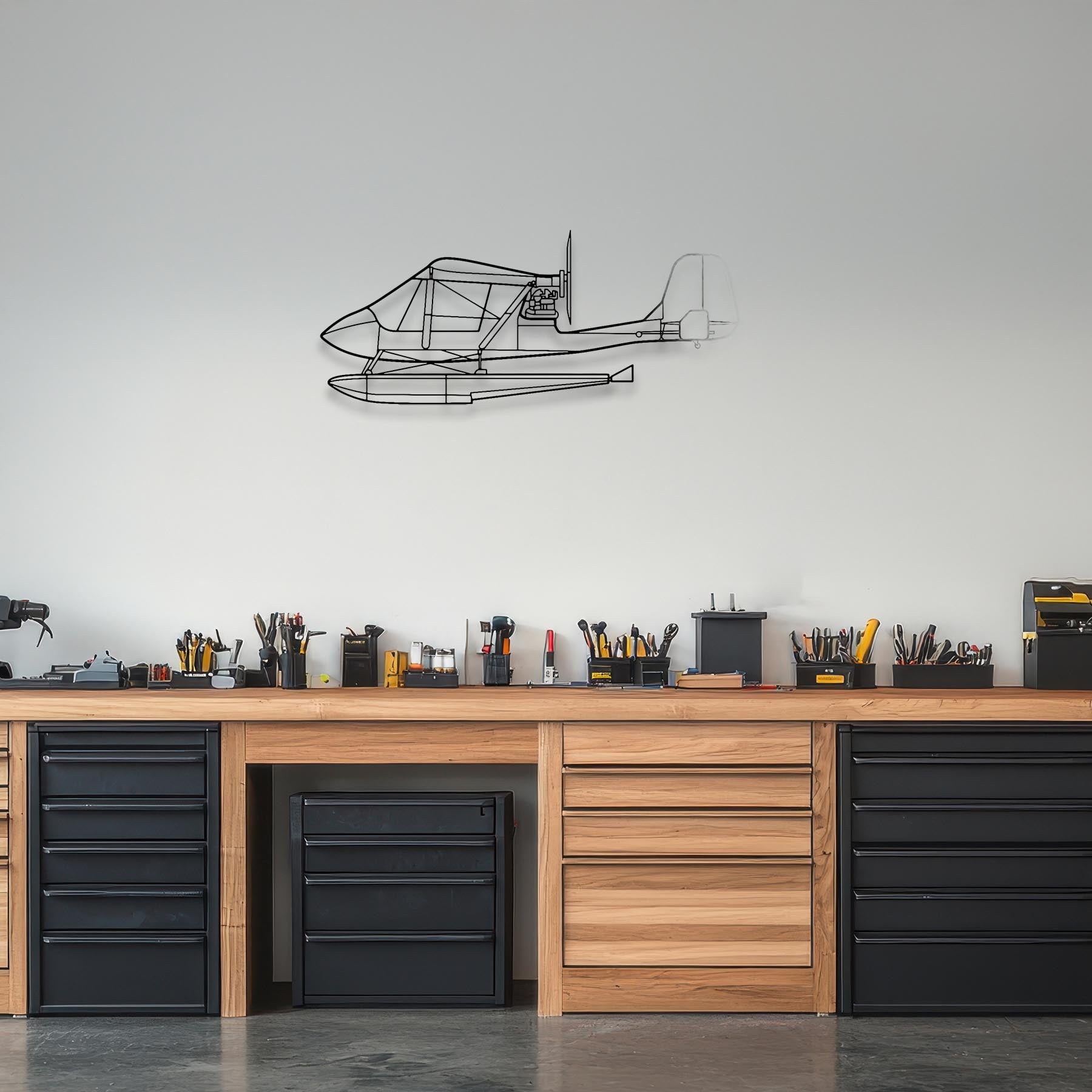 Challanger Metal Aircraft Wall Art - NCP0470