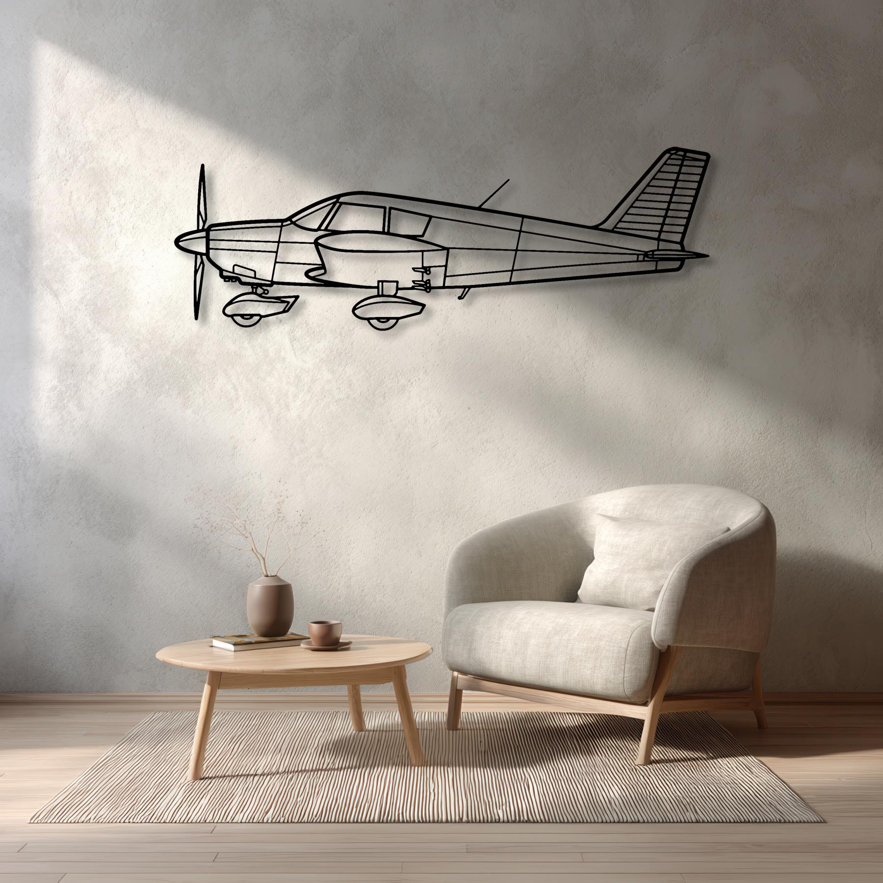 Cherokee PA-28-140 Metal Aircraft Wall Art - NCP0046