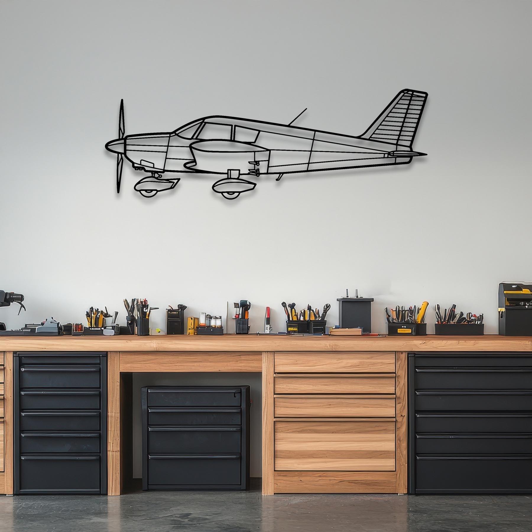 Cherokee PA-28-140 Metal Aircraft Wall Art - NCP0046