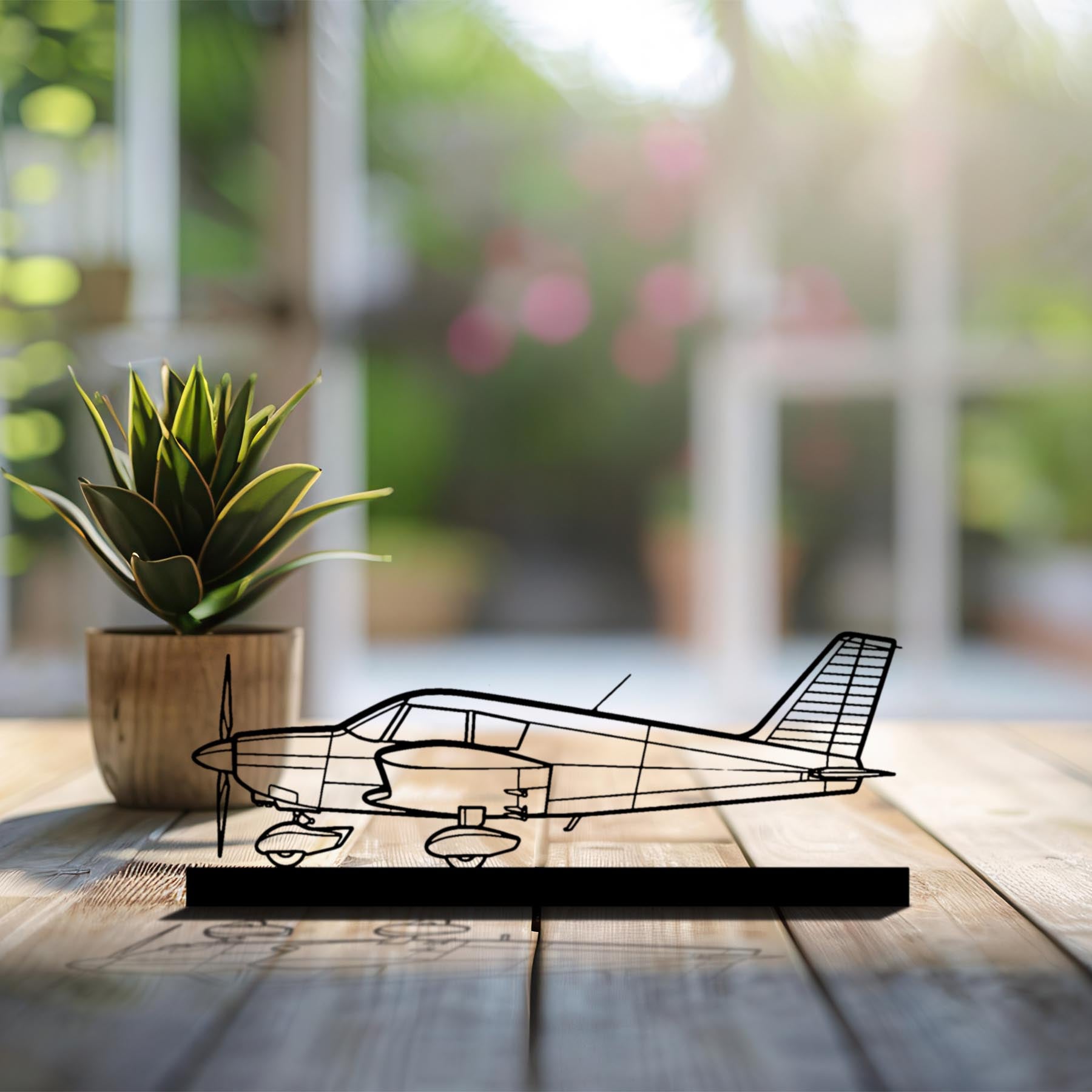 Cherokee PA-28-140 Silhouette Metal Art Stand