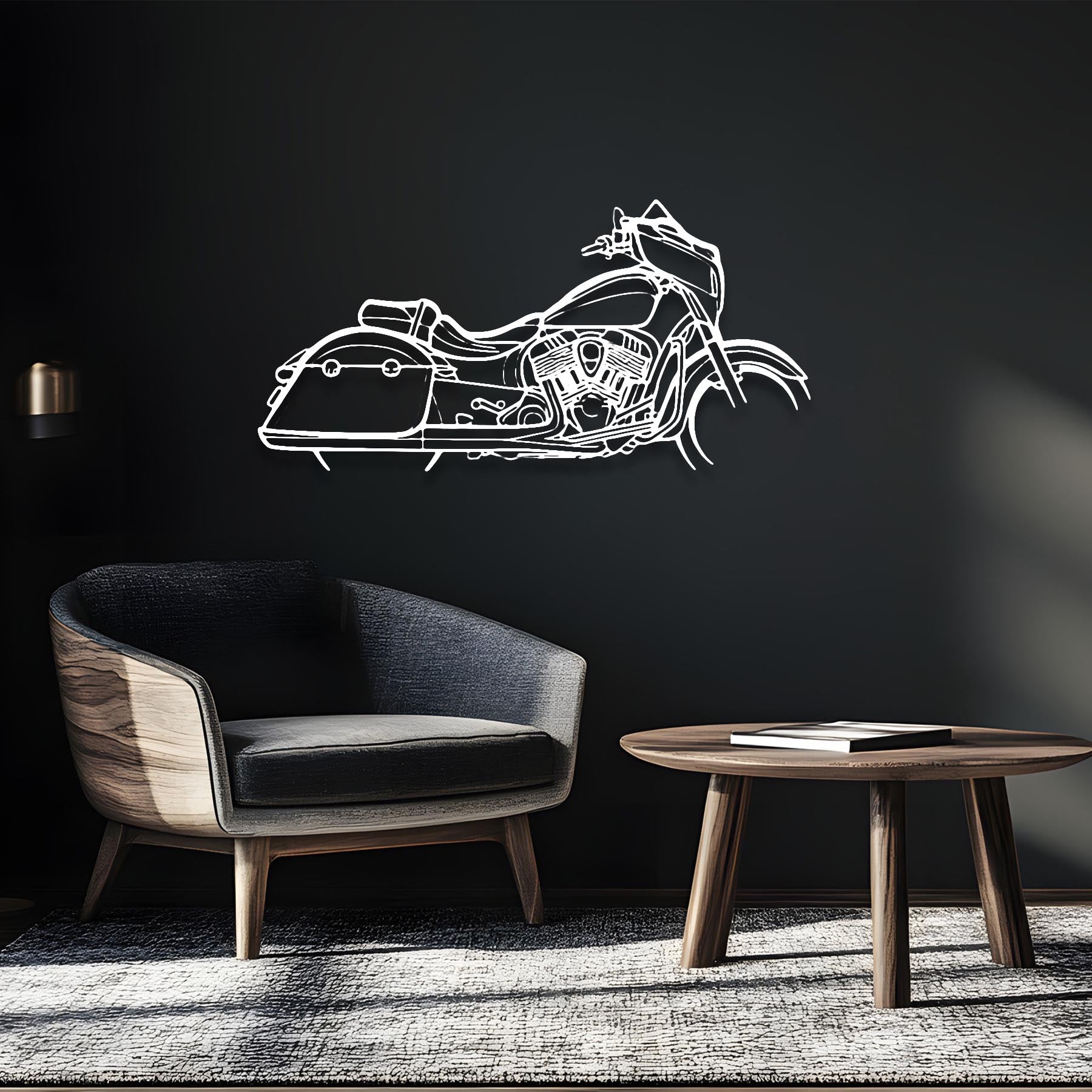 Chieftain 2018 Silhouette Metal Wall Art