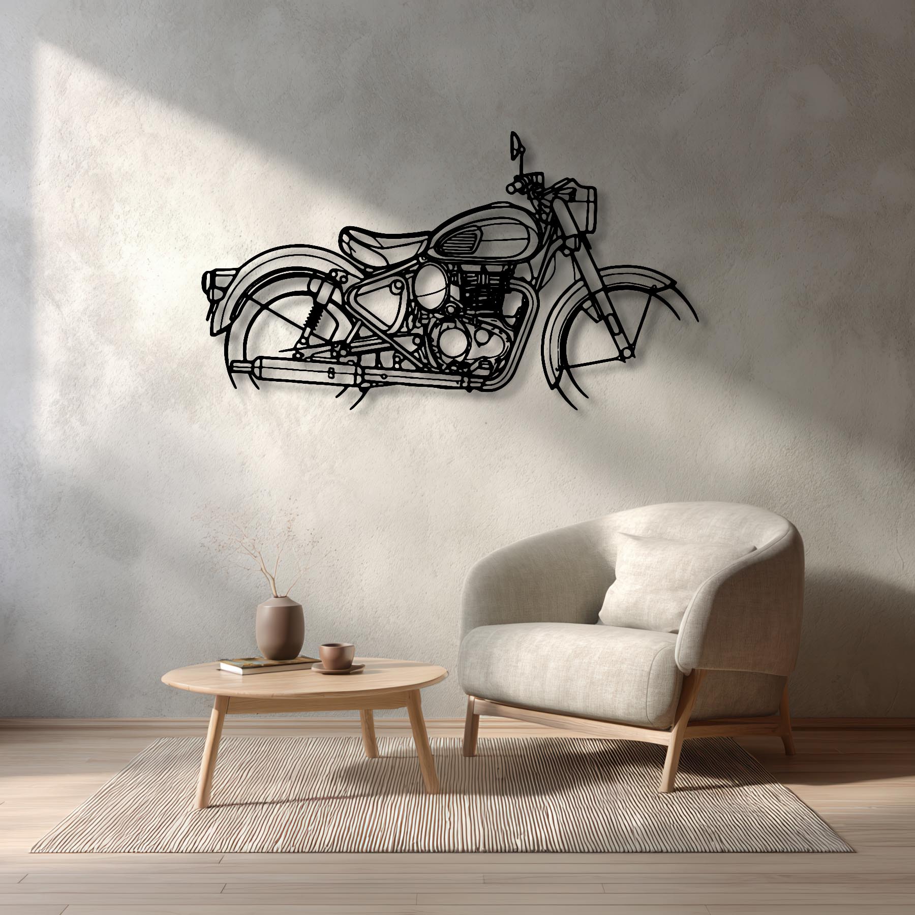 Classic 350 2023 Silhouette Metal Wall Art