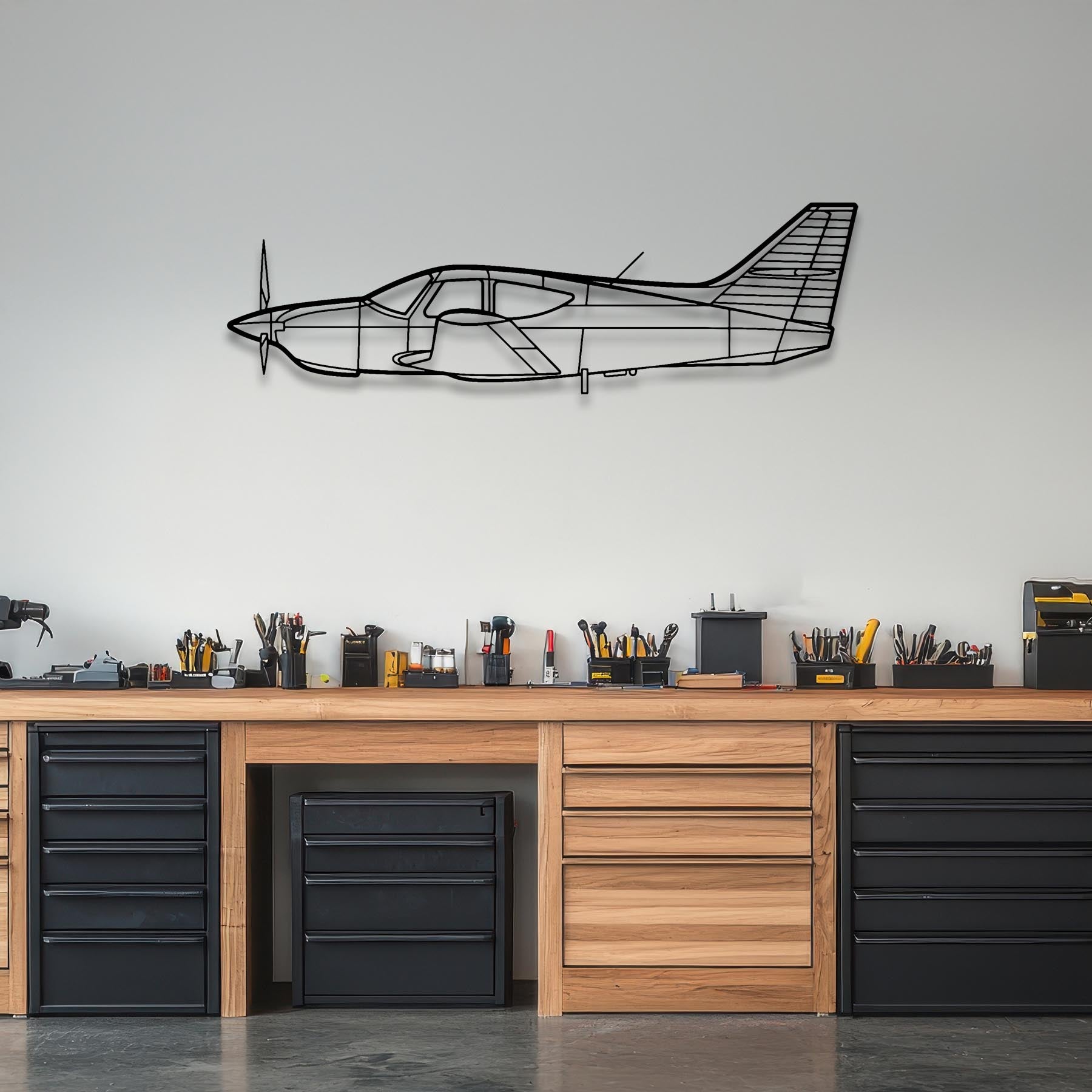 Commander 114B Metal Aircraft Wall Art - NCP0373