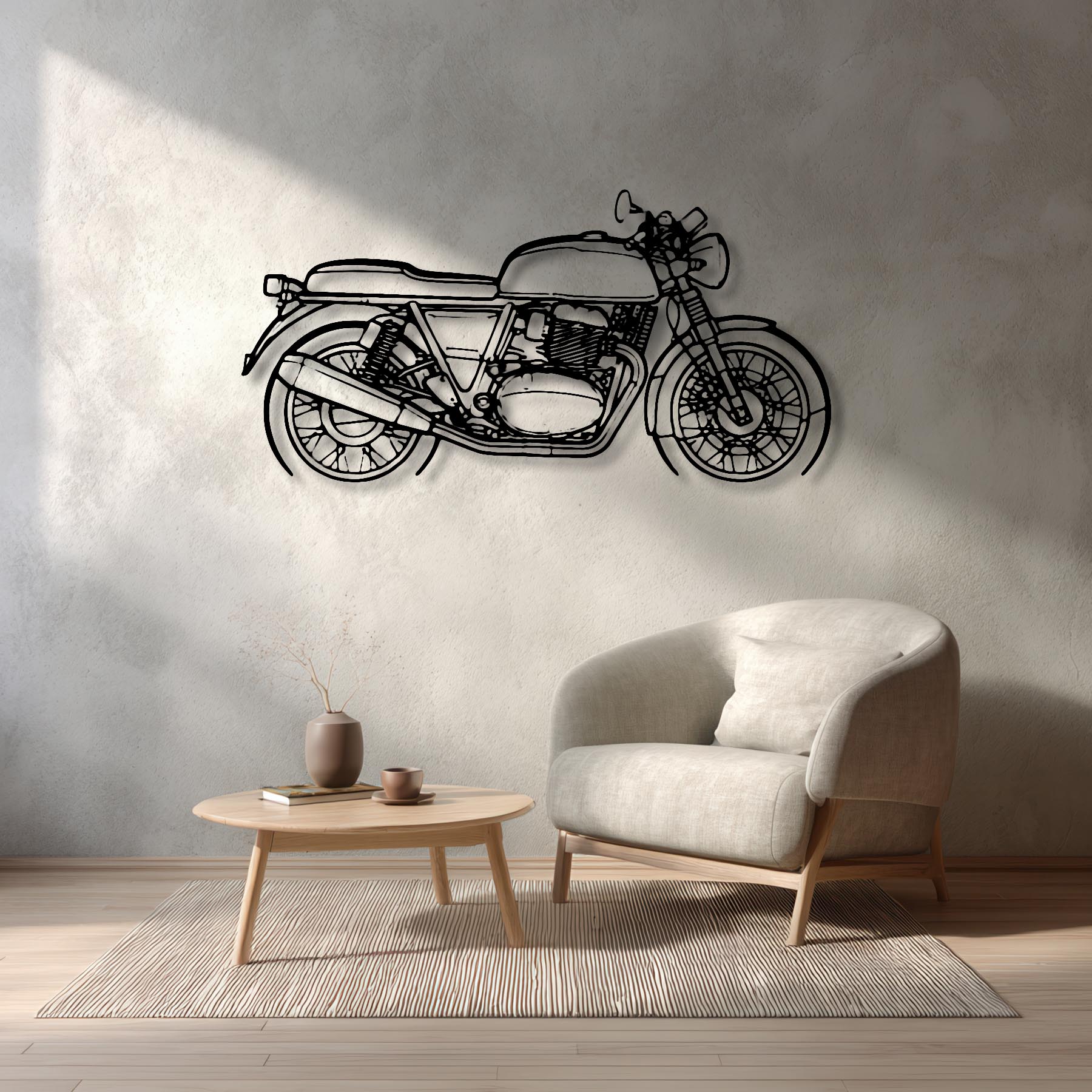 Continental GT650 Silhouette Metal Wall Art