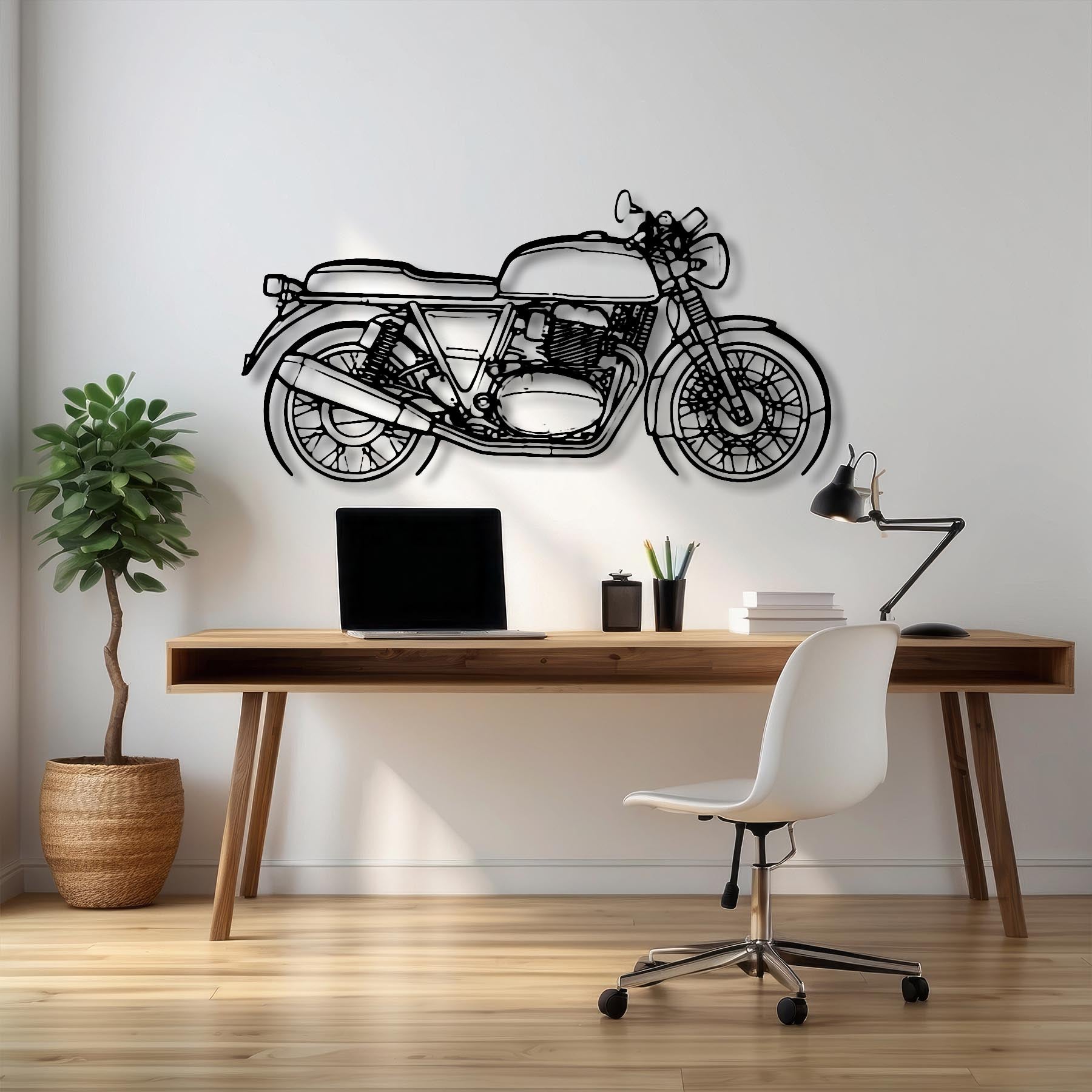 Continental GT650 Silhouette Metal Wall Art