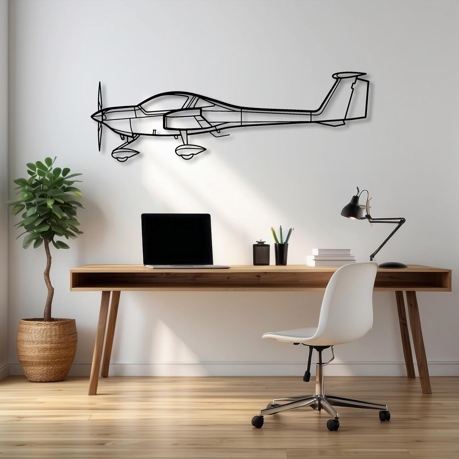 DA20 Metal Aircraft Wall Art - NCP0168