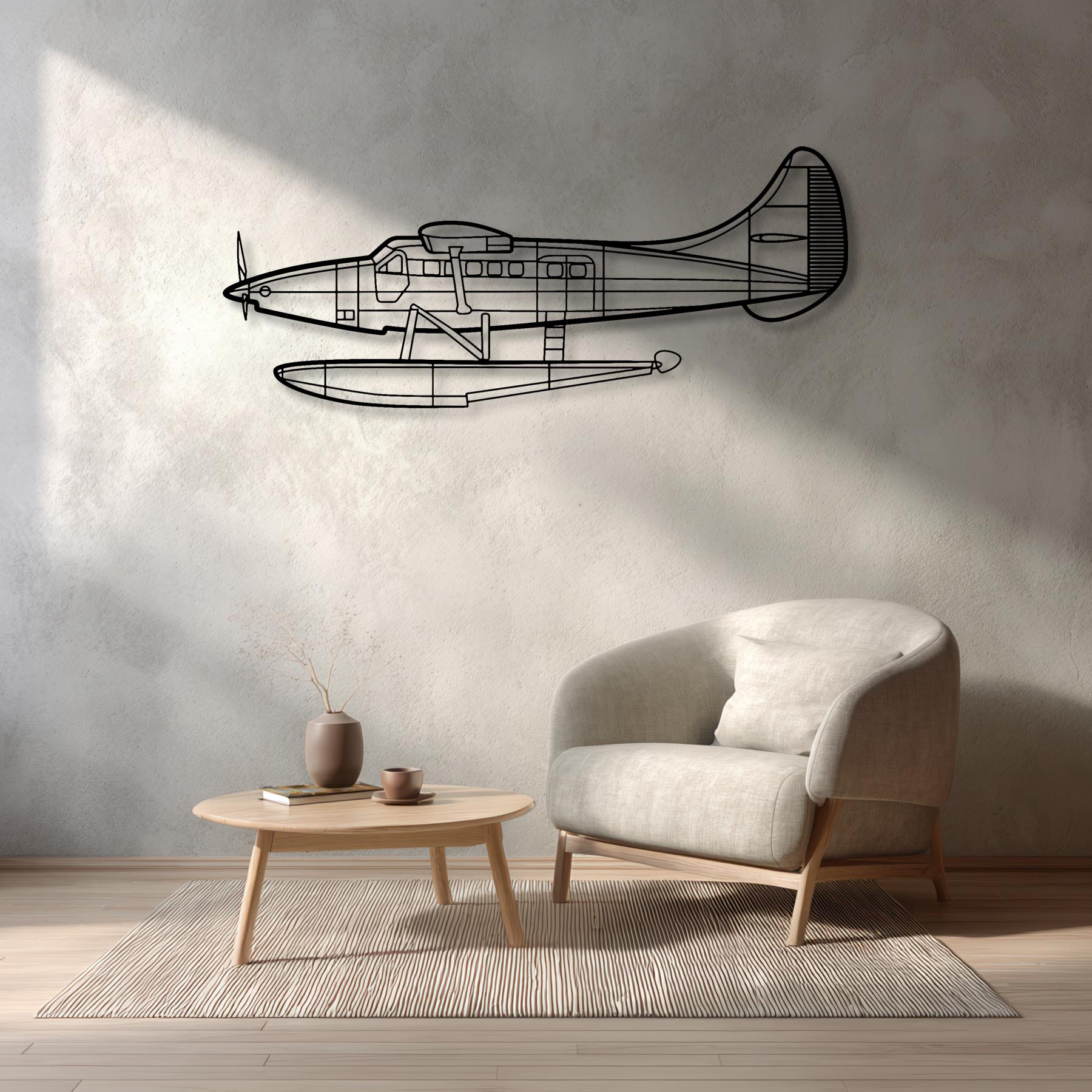 DHC-3T Metal Aircraft Wall Art - NCP0418