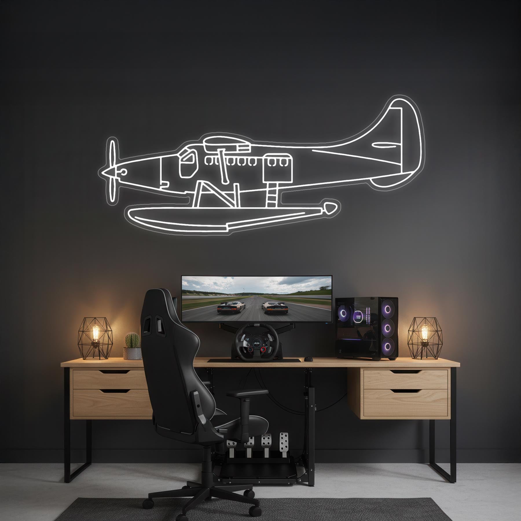 DHC-3T Neon Silhouette