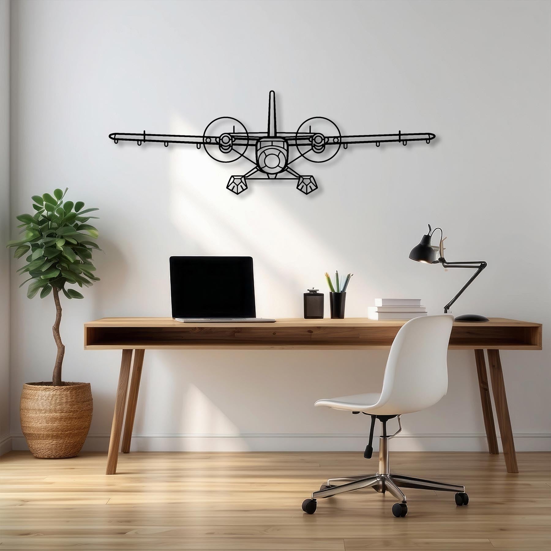 DHC-6 Twin Otter Metal Aircraft Wall Art - NCP0060