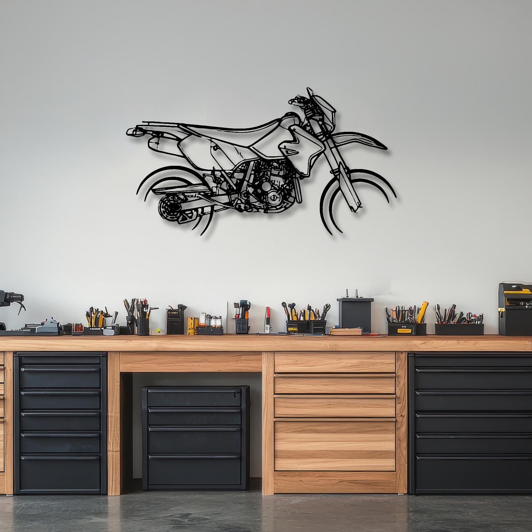 DRZ 400SM Silhouette Metal Wall Art