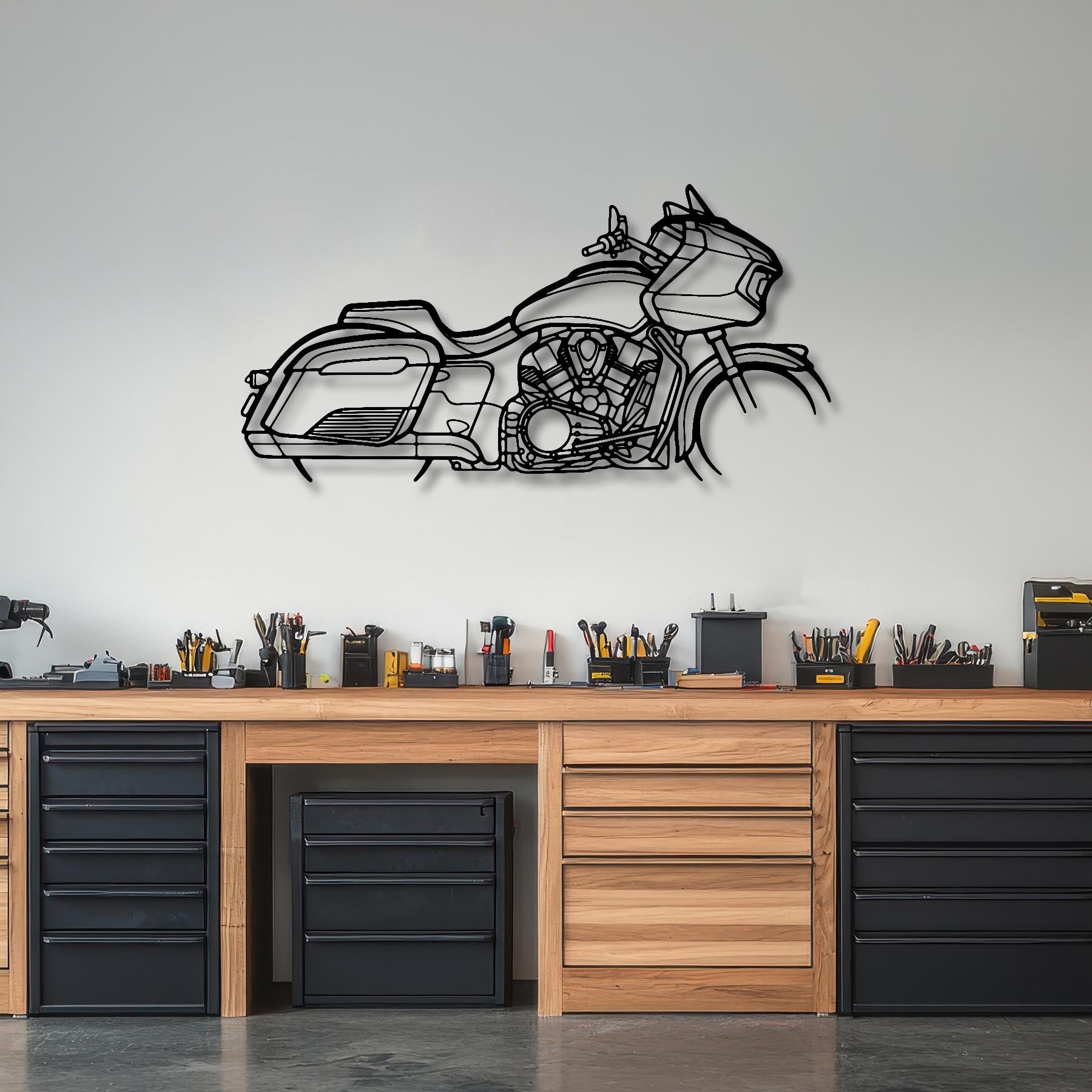 Dark Horse Silhouette Metal Wall Art