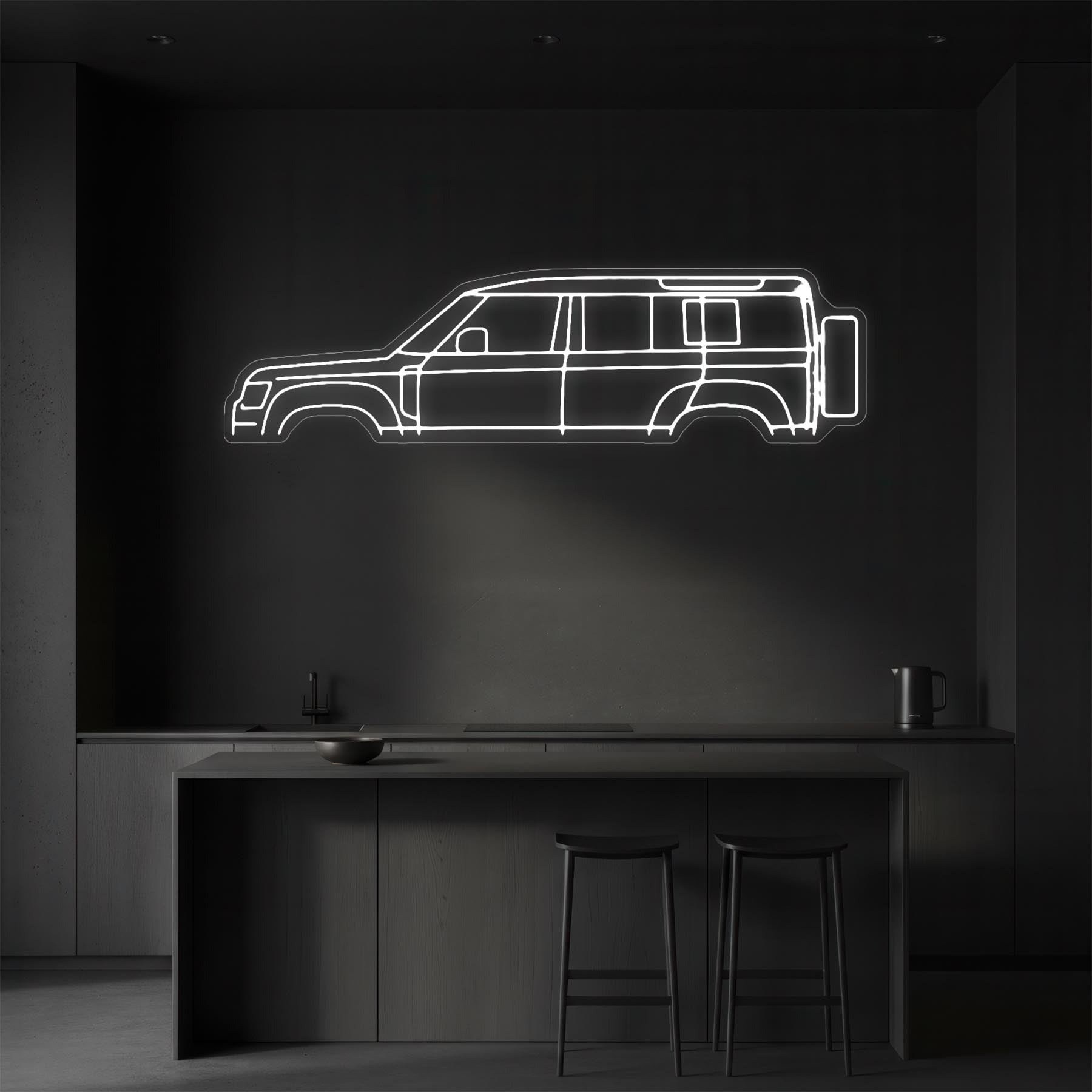 Defender 110 2024 Neon Silhouette