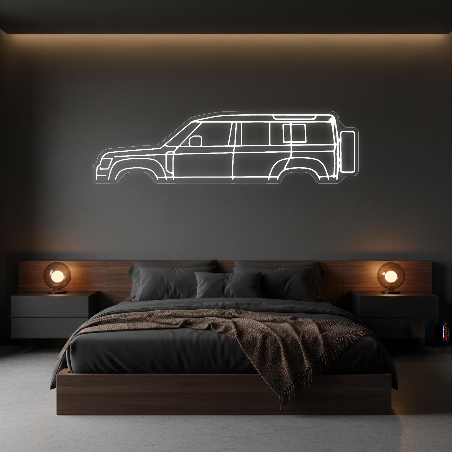 Defender 110 2024 Neon Silhouette