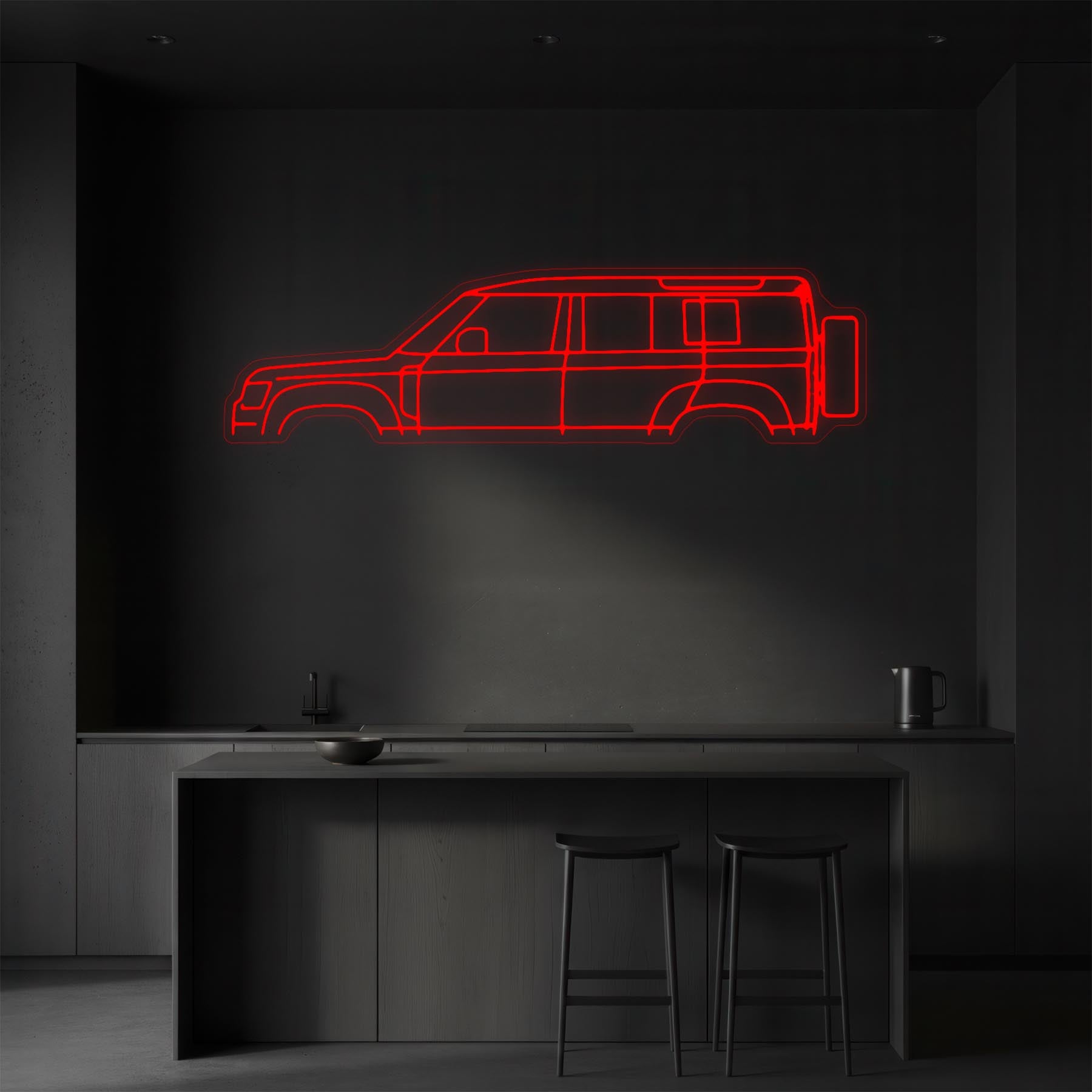 Defender 110 2024 Neon Silhouette