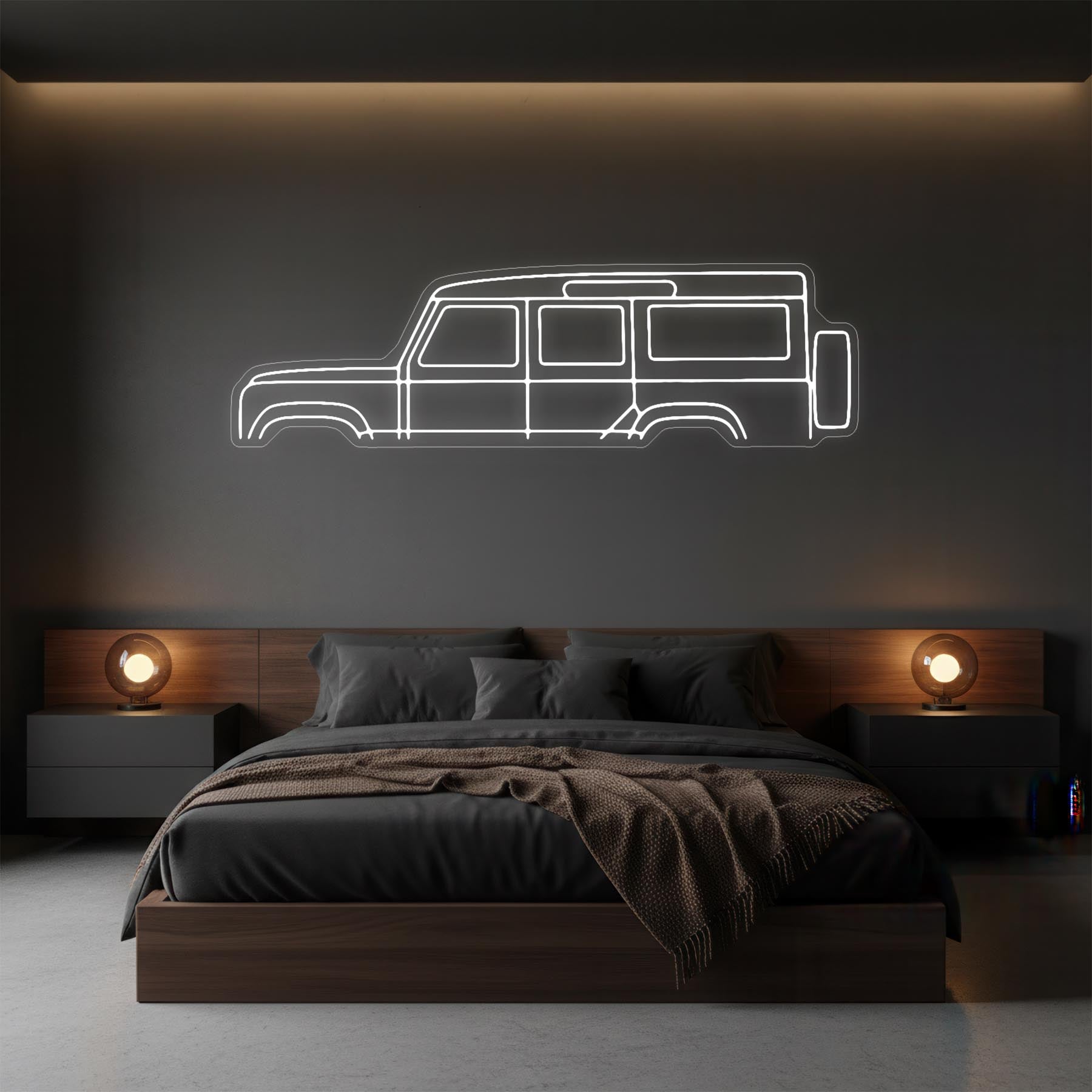 Defender 110 Neon Silhouette