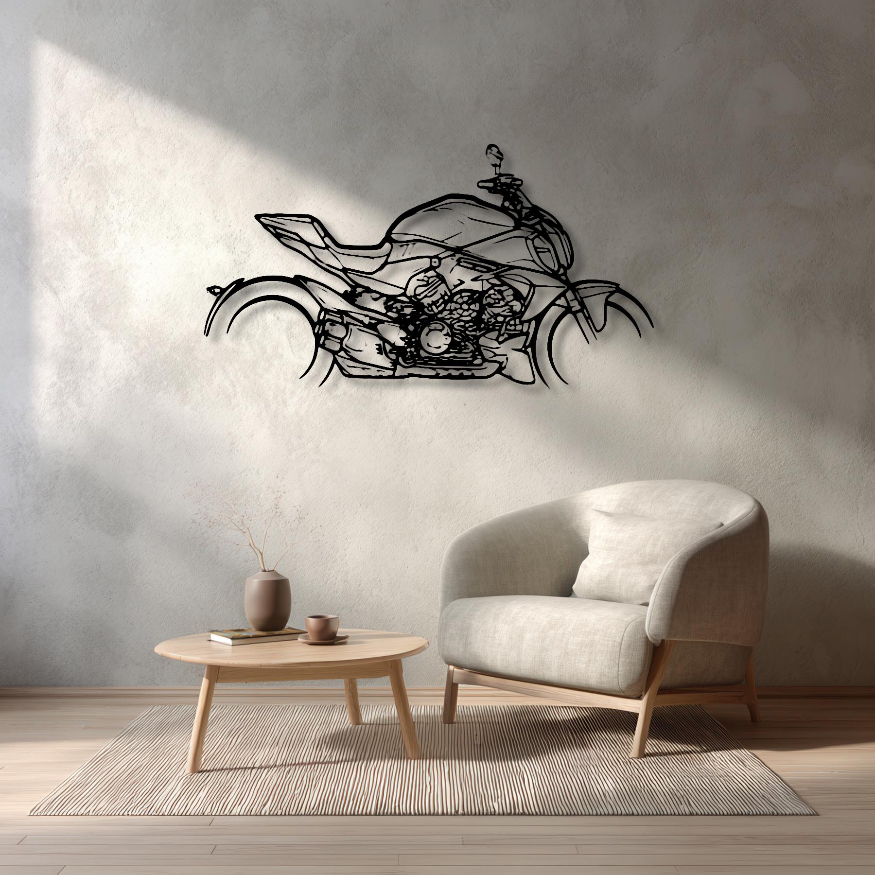 Diavel V4 2023 Silhouette Metal Wall Art