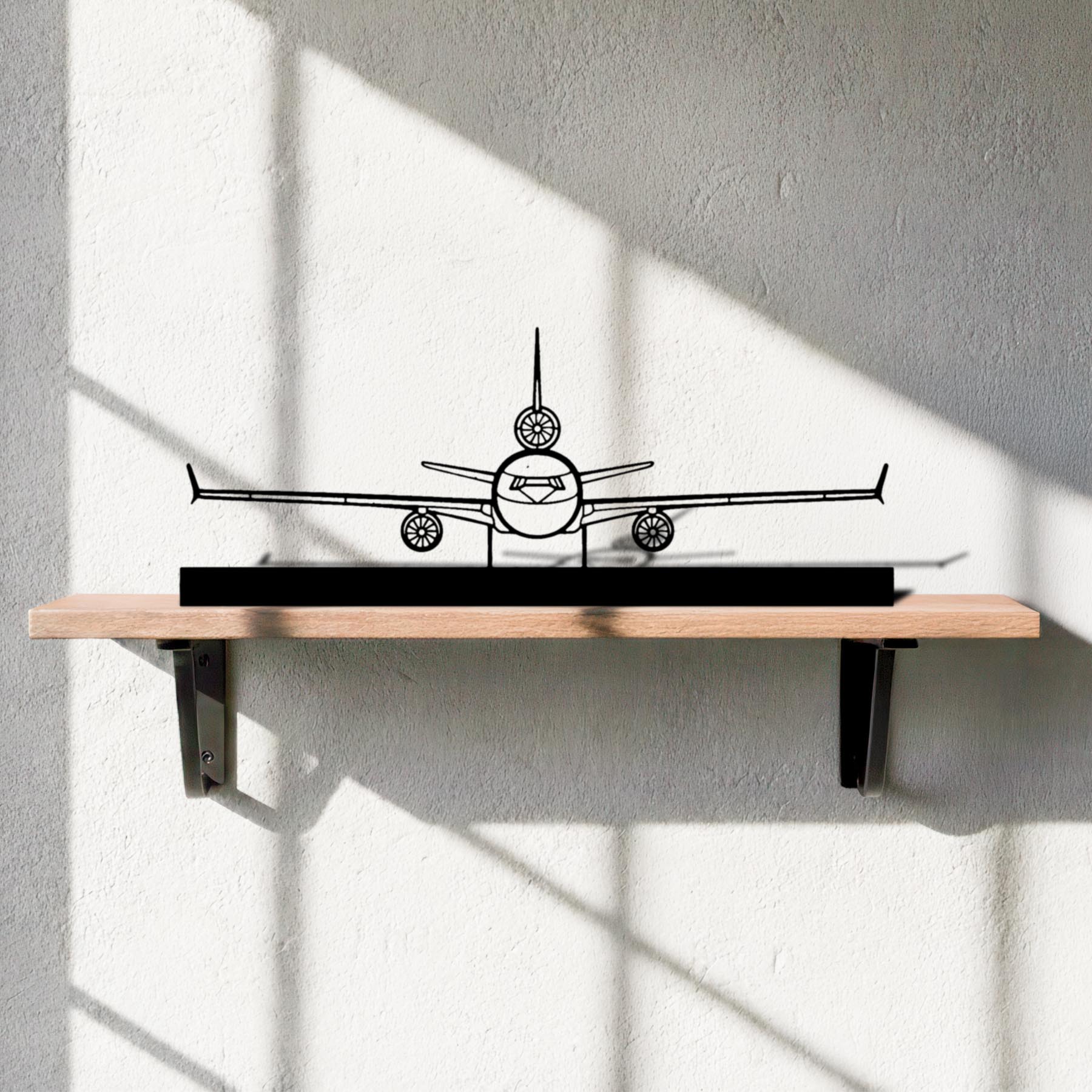 Douglas MD-11 Front Silhouette Metal Art Stand