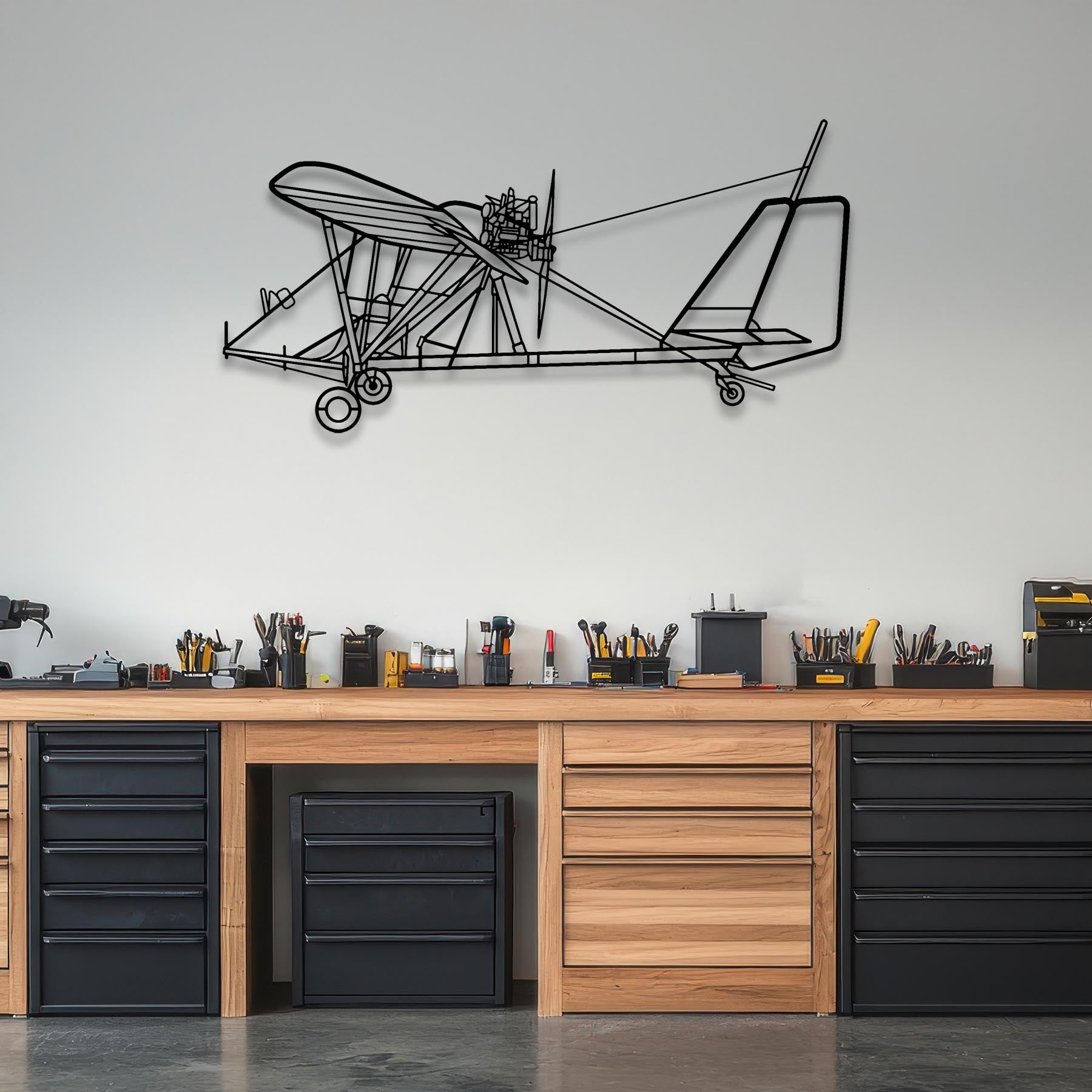 Dragonfly C Metal Aircraft Wall Art - NCP0419