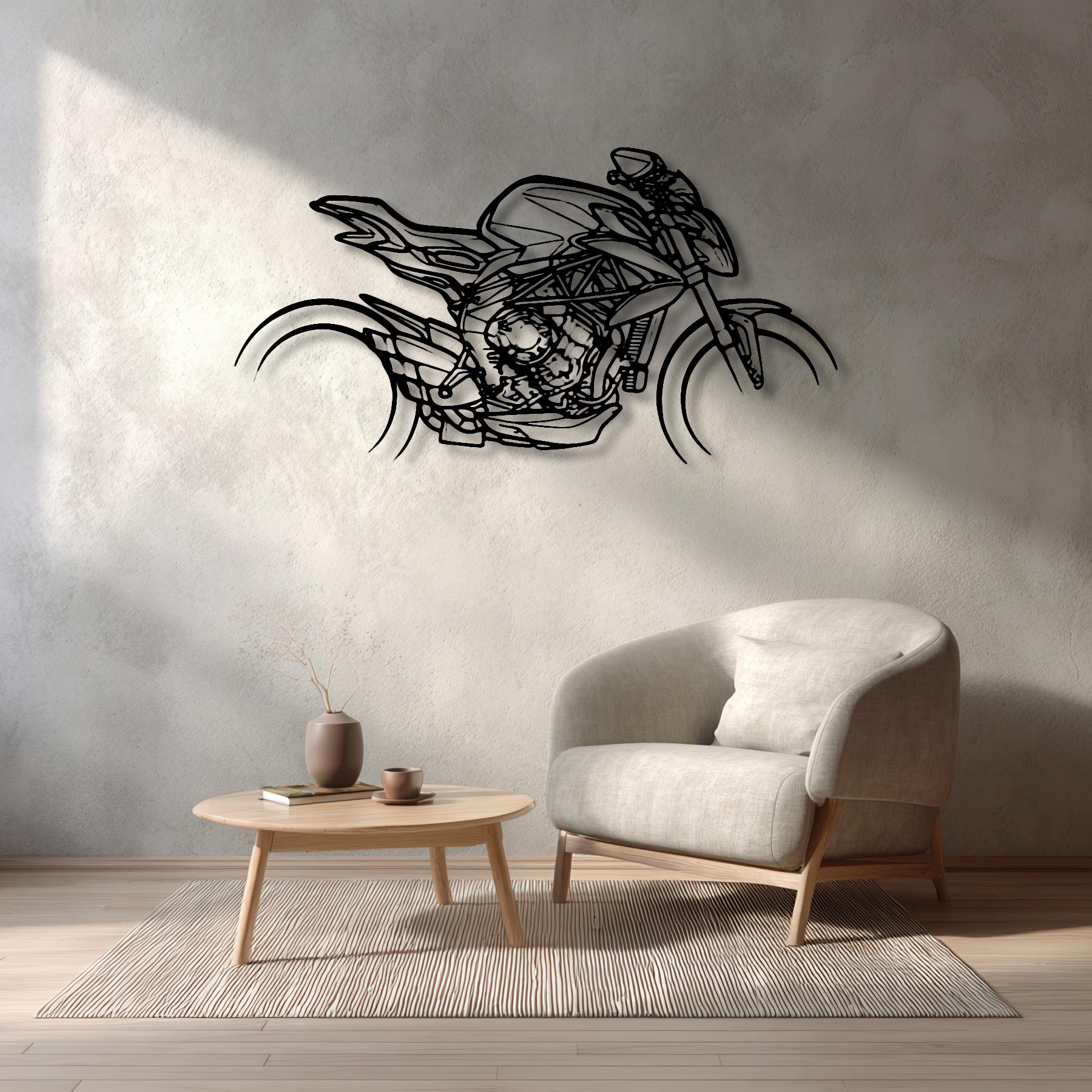 Dragster 800RR Silhouette Metal Wall Art