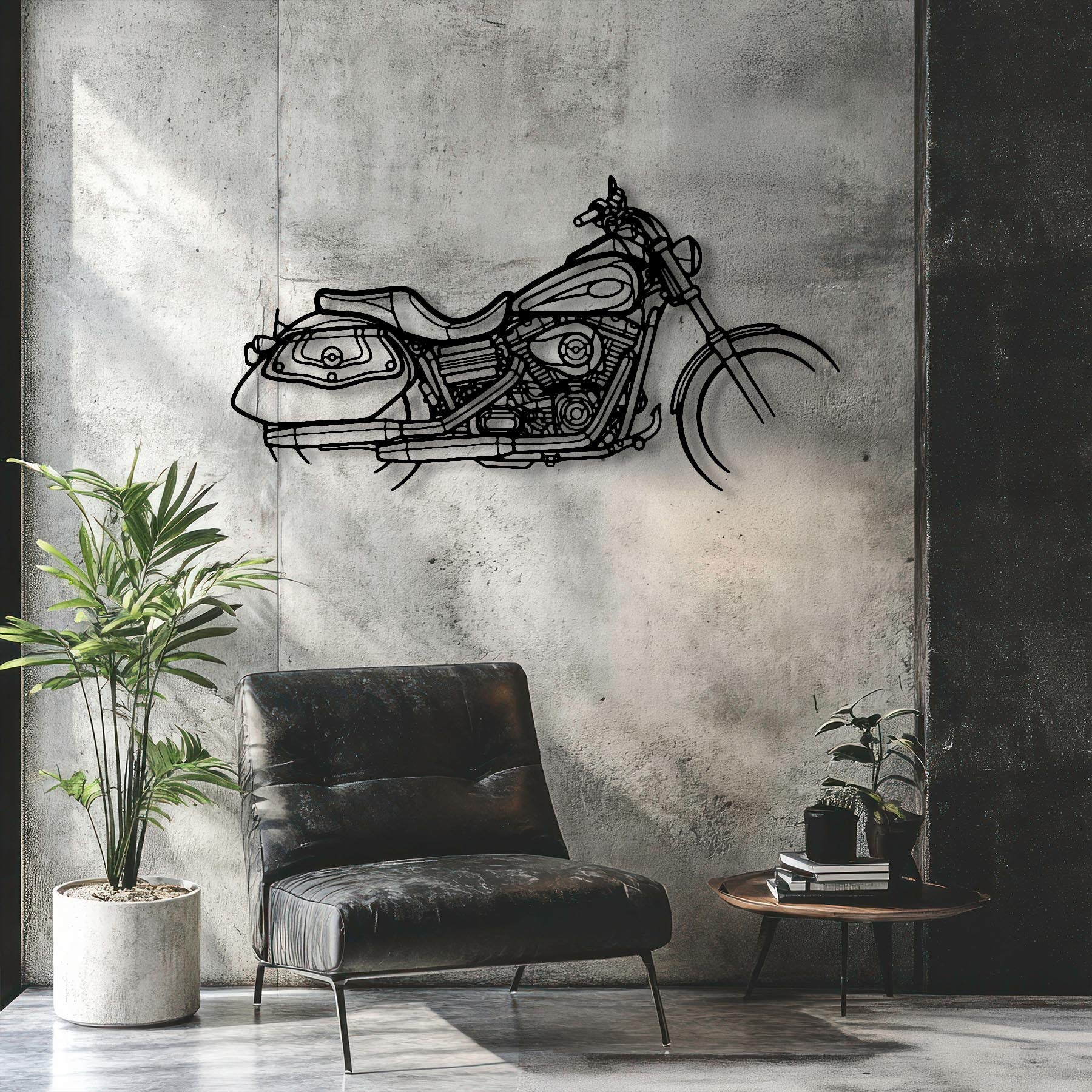 Dyna Low Rider 2008 Silhouette Metal Wall Art