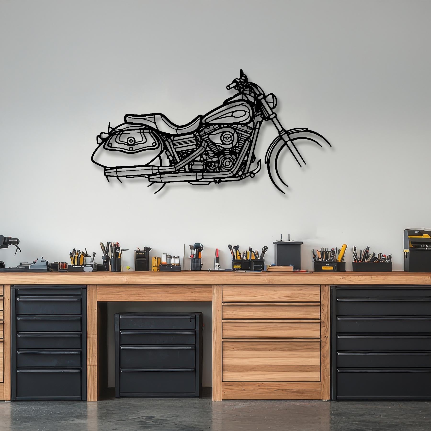 Dyna Low Rider 2008 Silhouette Metal Wall Art