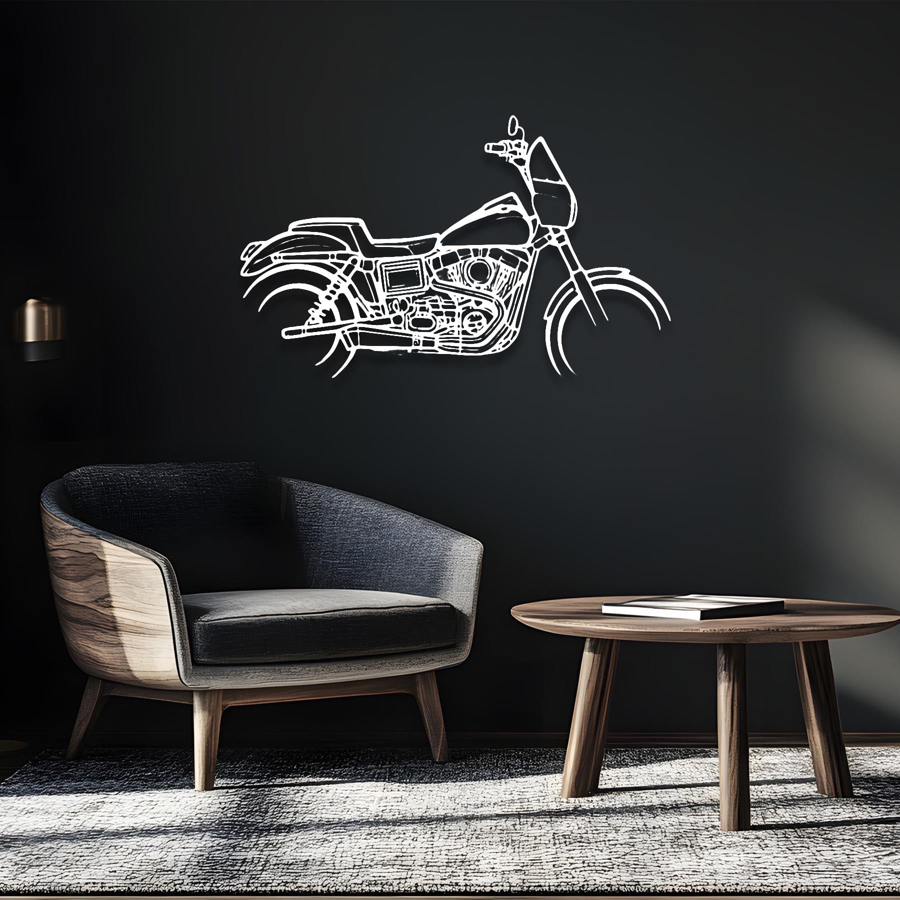 Dyna Low Rider 2015 Silhouette Metal Wall Art
