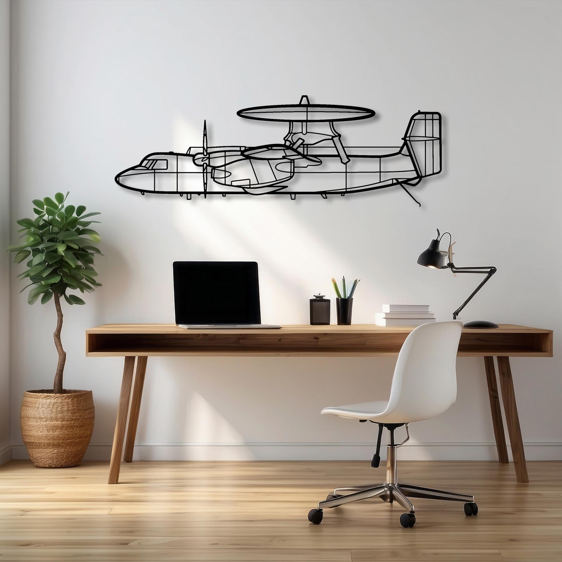E-2C Hawkeye Metal Aircraft Wall Art - NCP0272