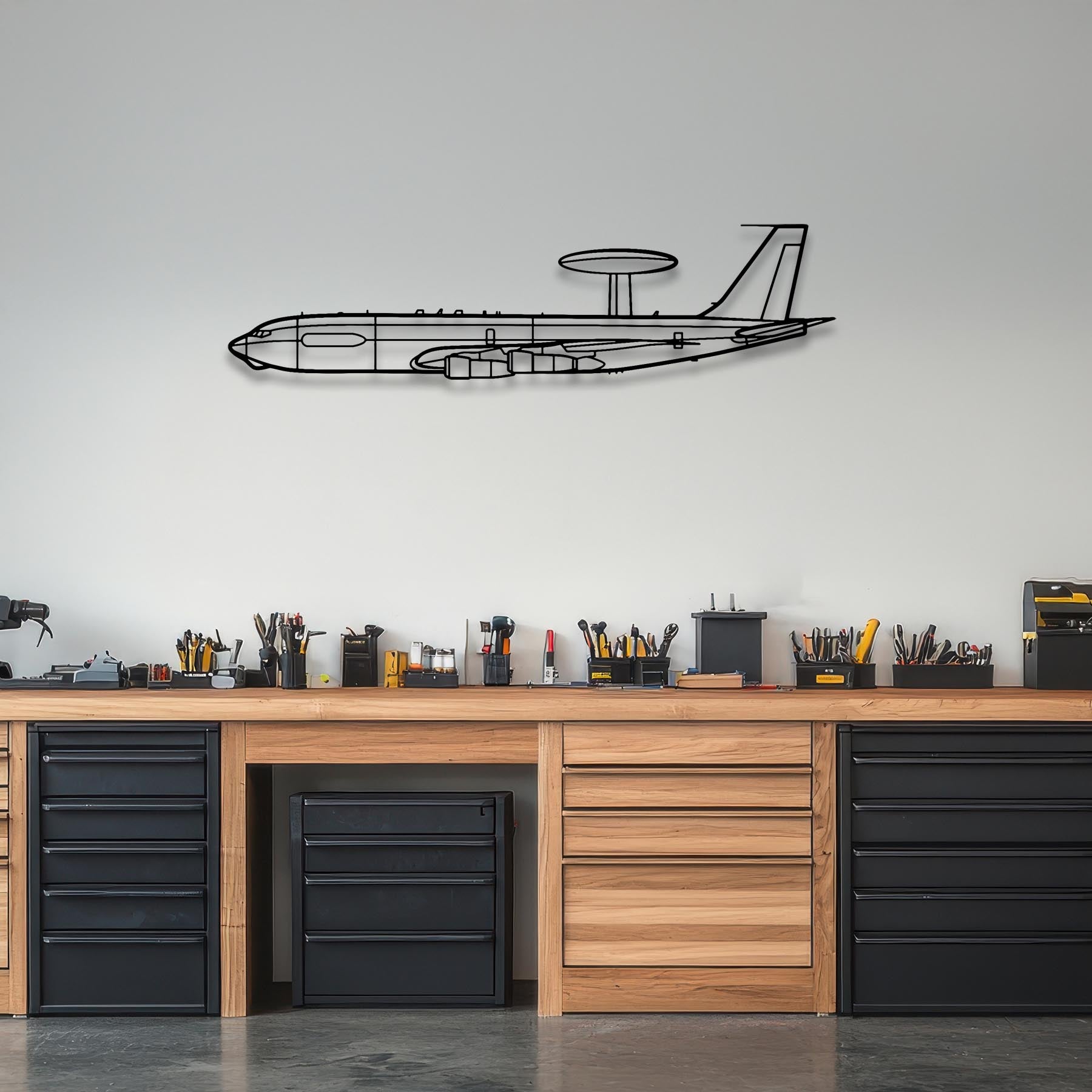 E-3C Sentry Metal Aircraft Wall Art - NCP0173