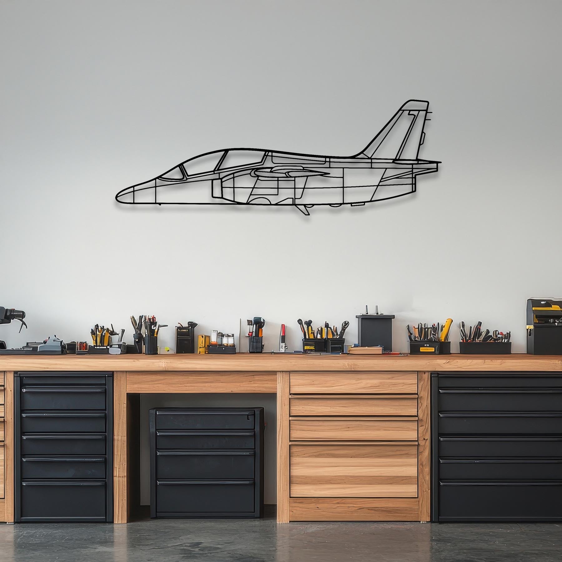 E-3G Sentry Metal Neon Aircraft Wall Art - NCN0028