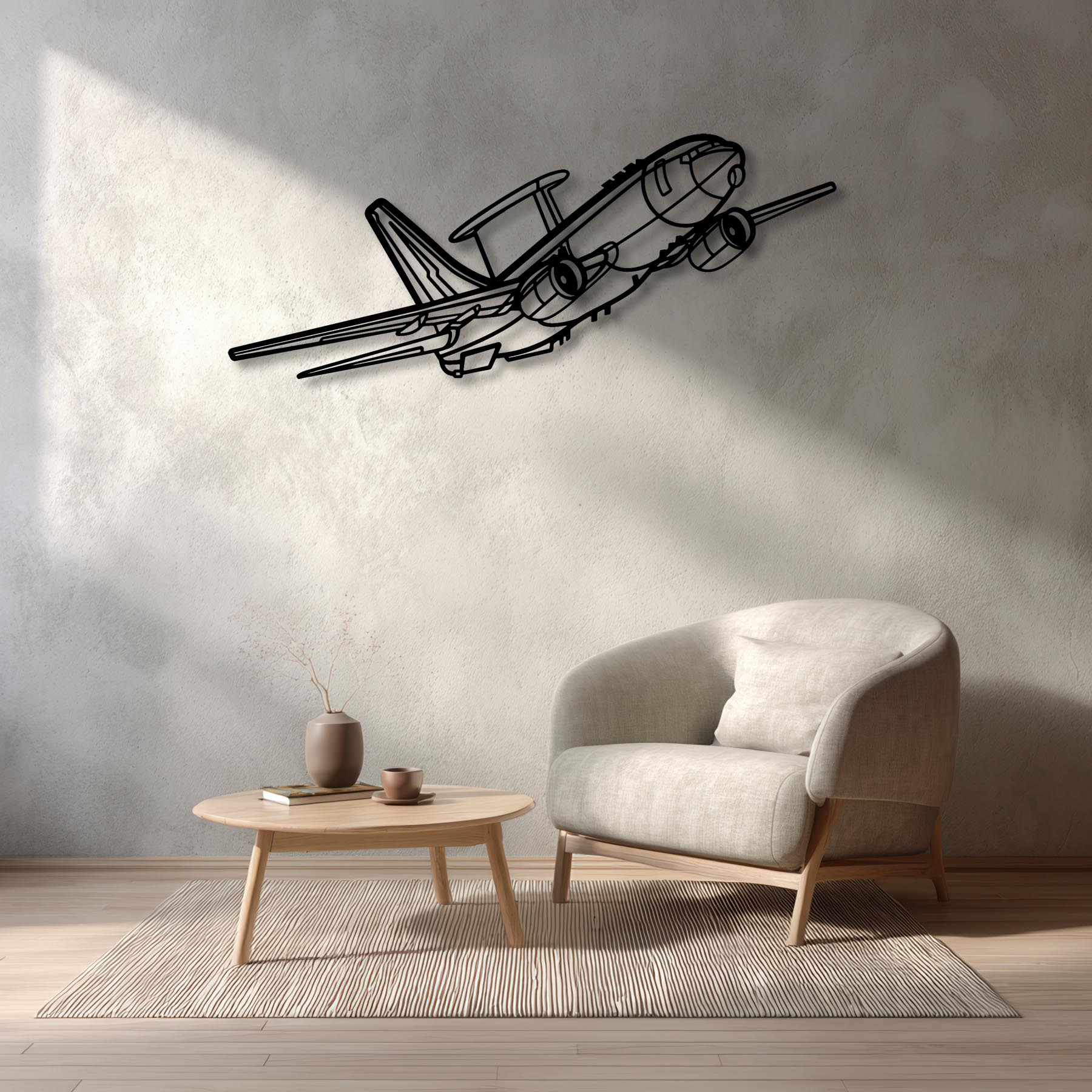 E-7A Wedgetail Angle Metal Aircraft Wall Art - NCP0554
